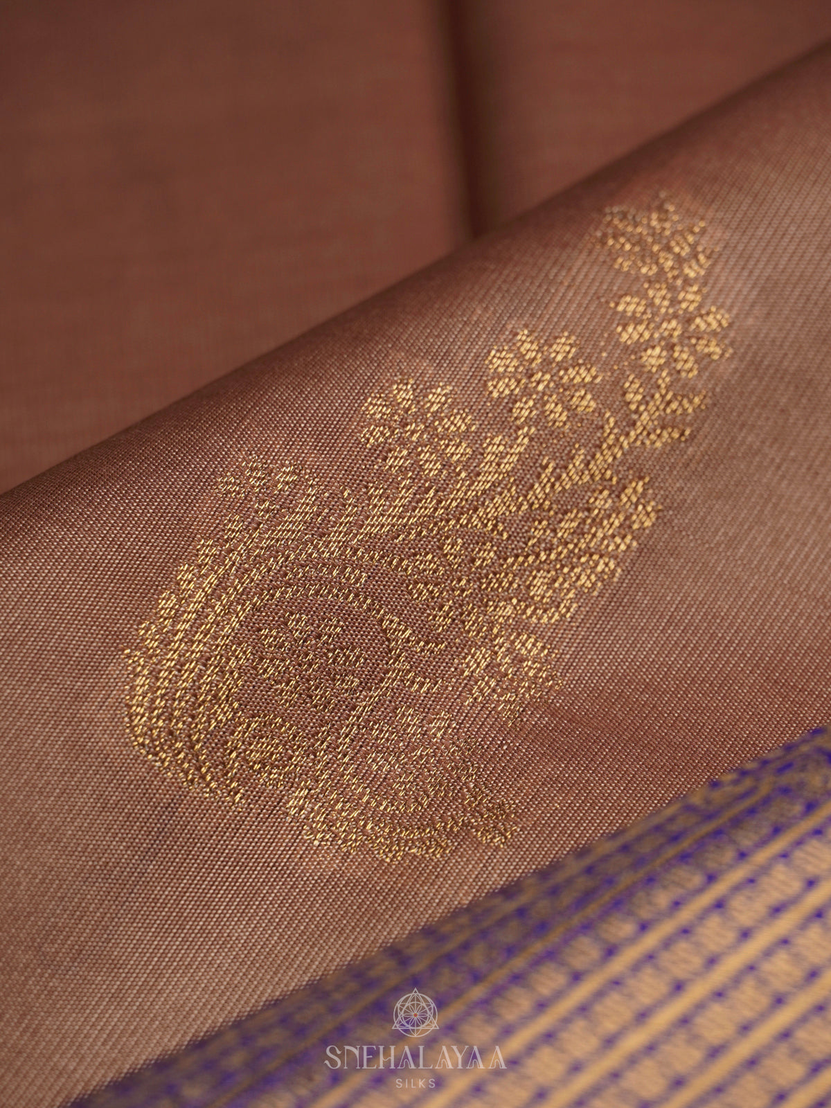 Brown Art Silk Saree