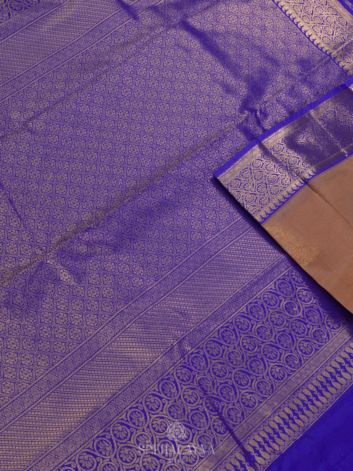 Brown Art Silk Saree