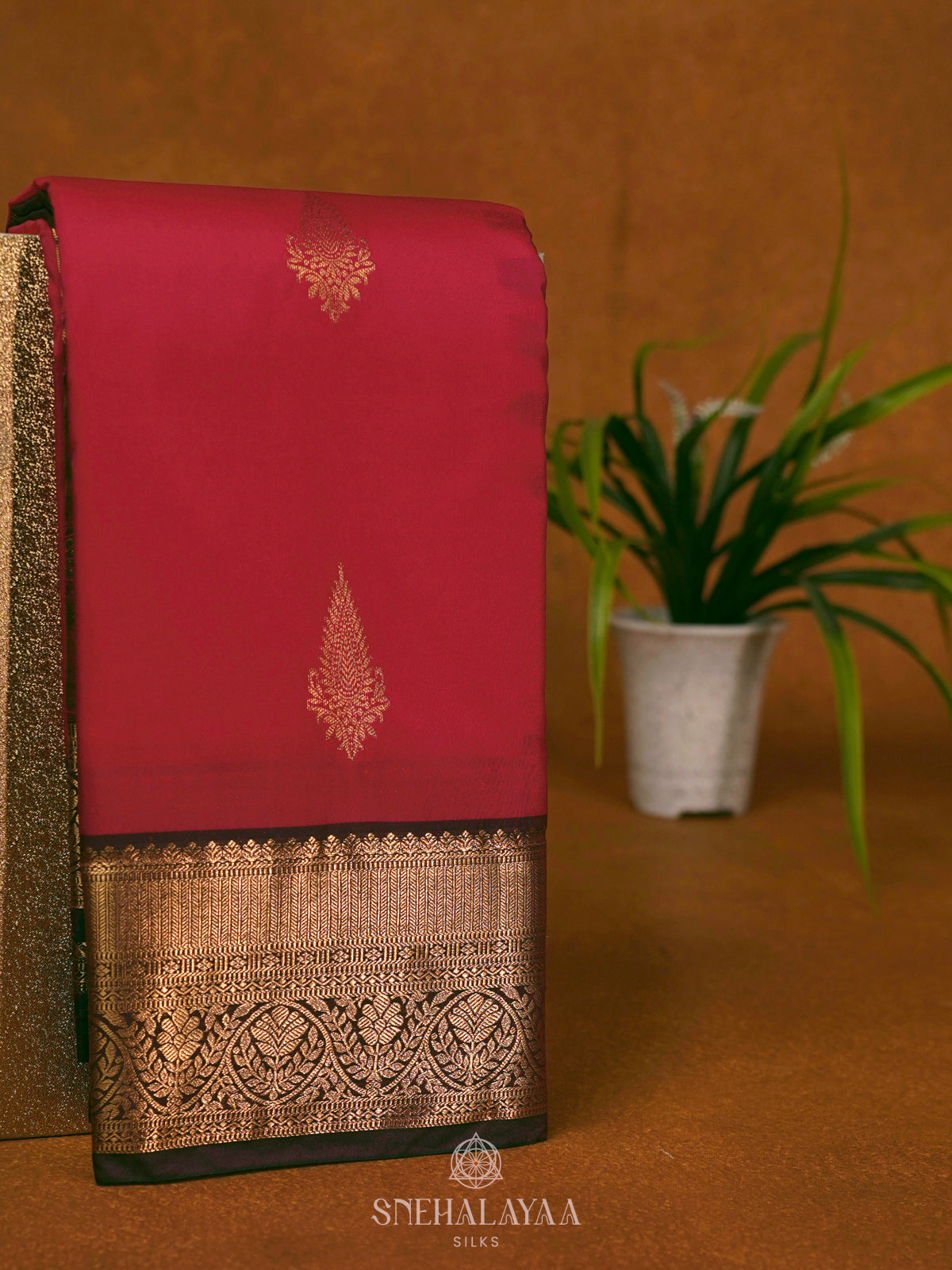 Pink Art Silk Saree