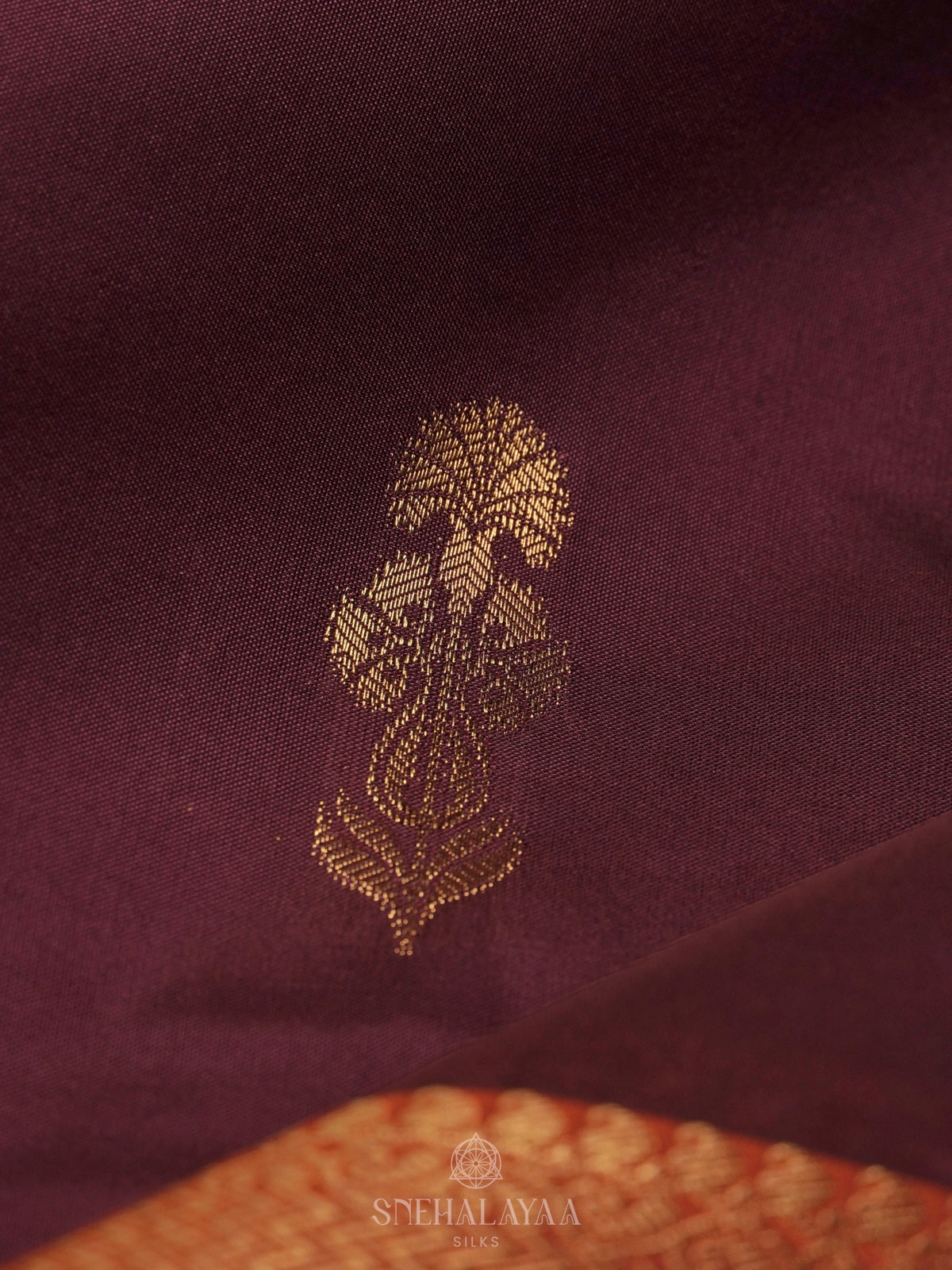 Coffee Brown Art Silk Saree