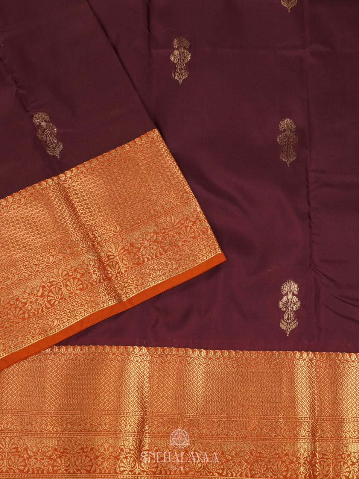 Coffee Brown Art Silk Saree