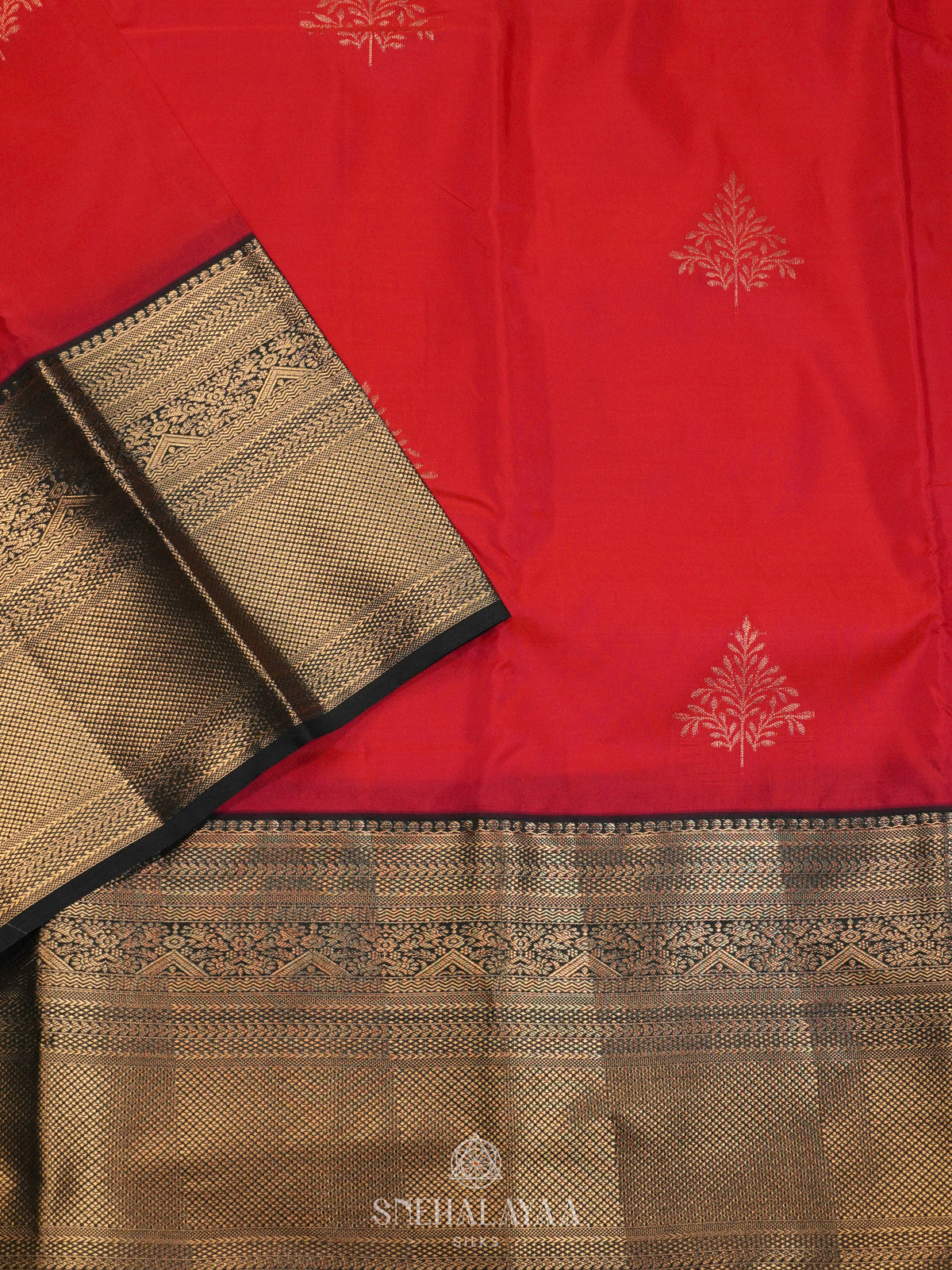 Red Art Silk Saree