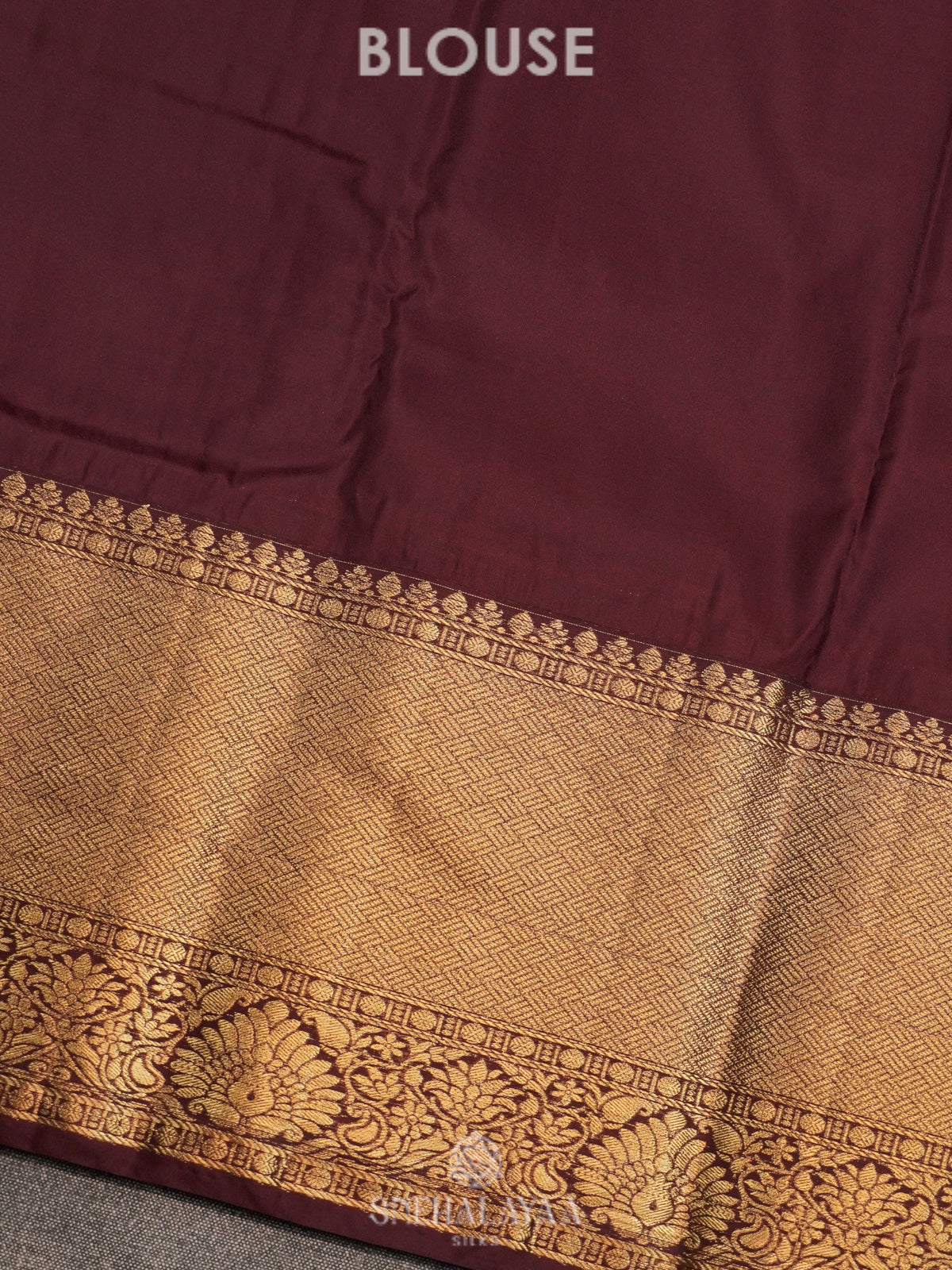 Burnt Orange Art Silk Saree