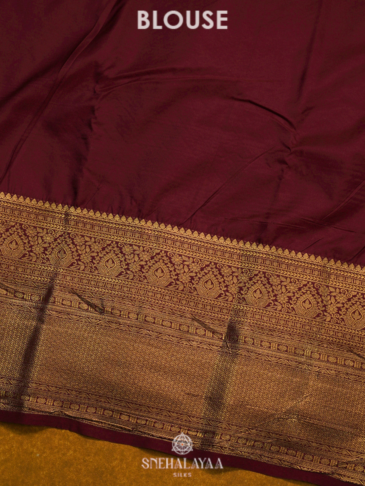 Mustard Art Silk Saree