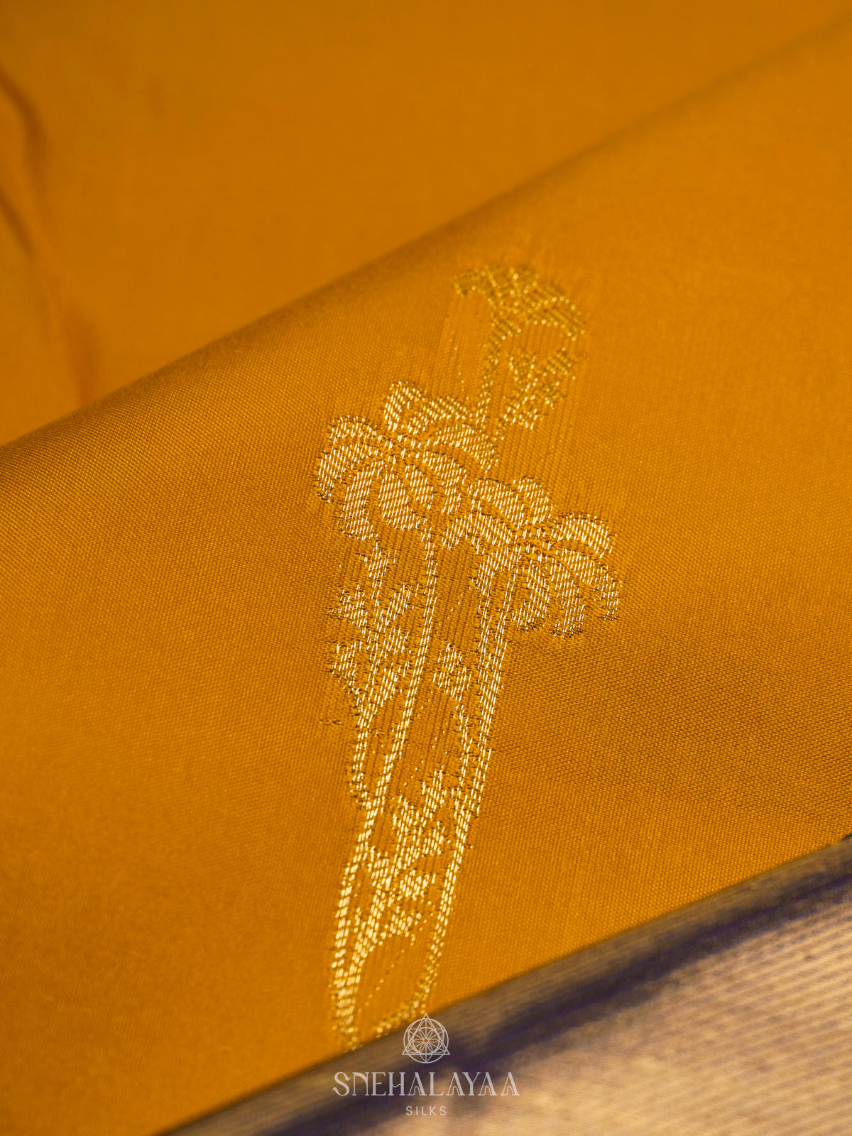 Yellow Art Silk Saree