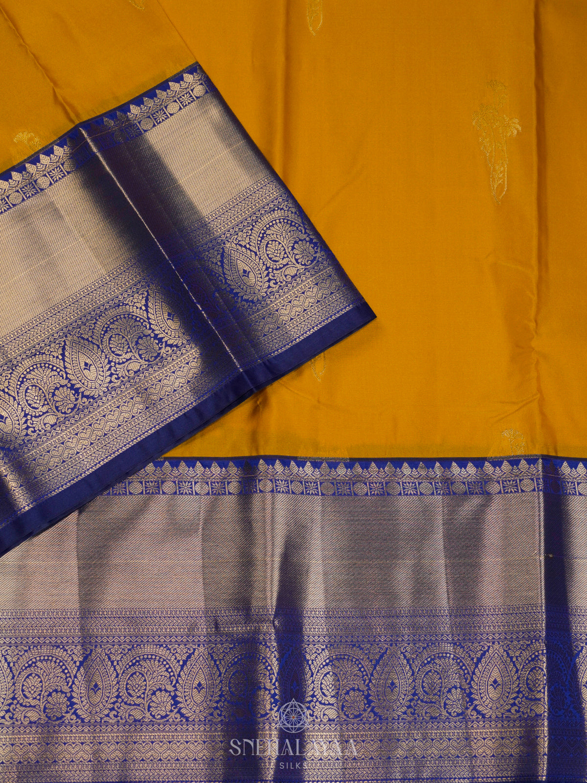 Yellow Art Silk Saree
