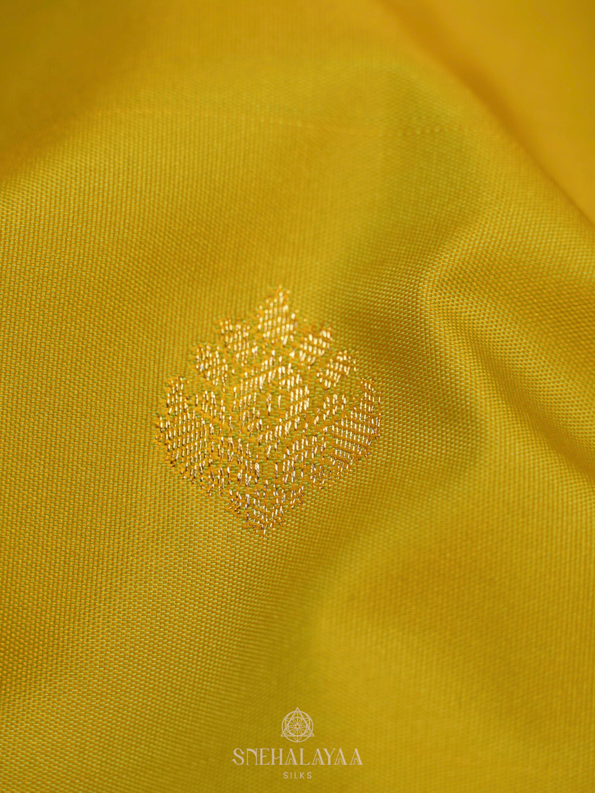 Lemon Yellow Art Silk Saree