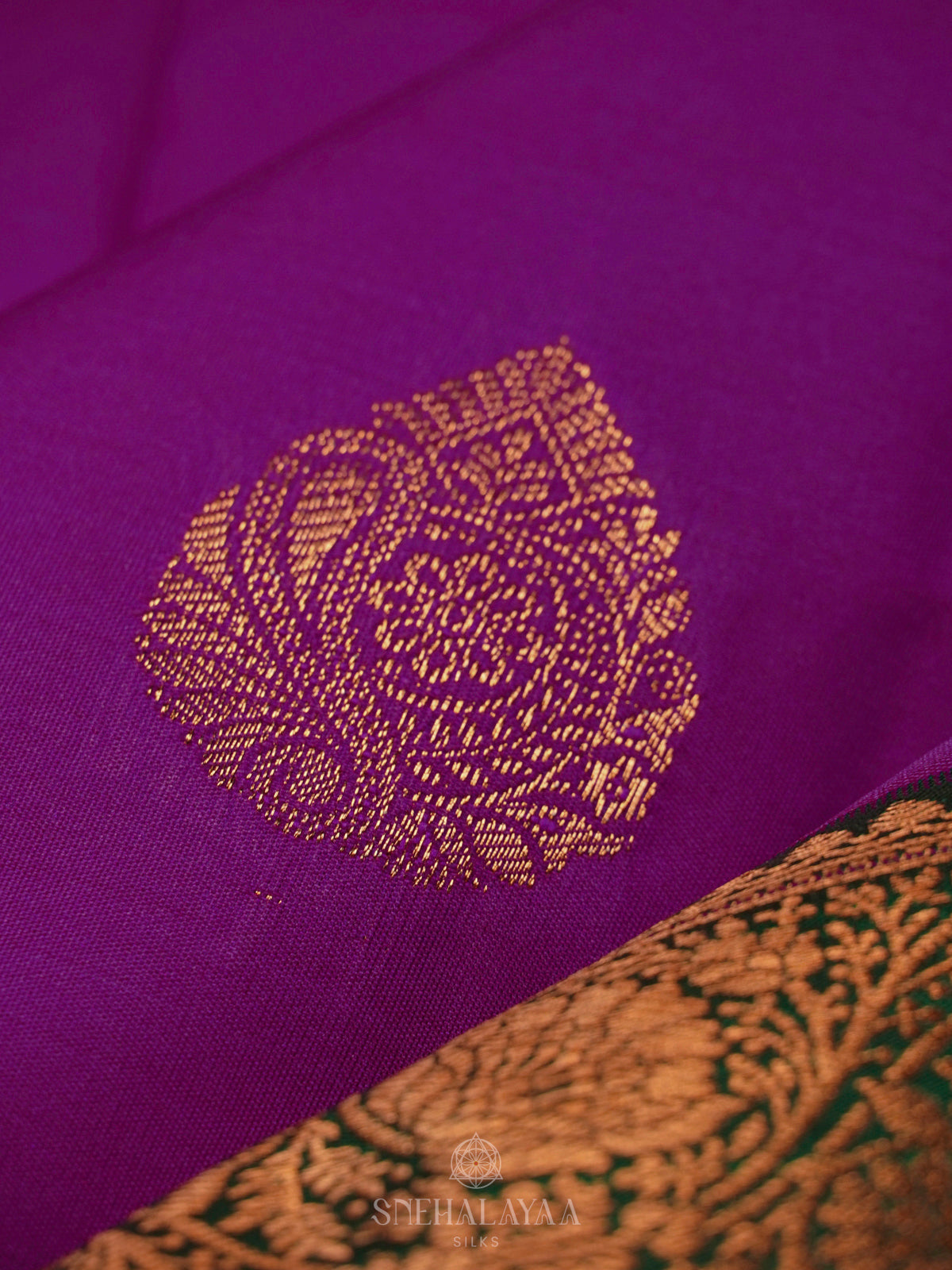 Violet Art Silk Saree