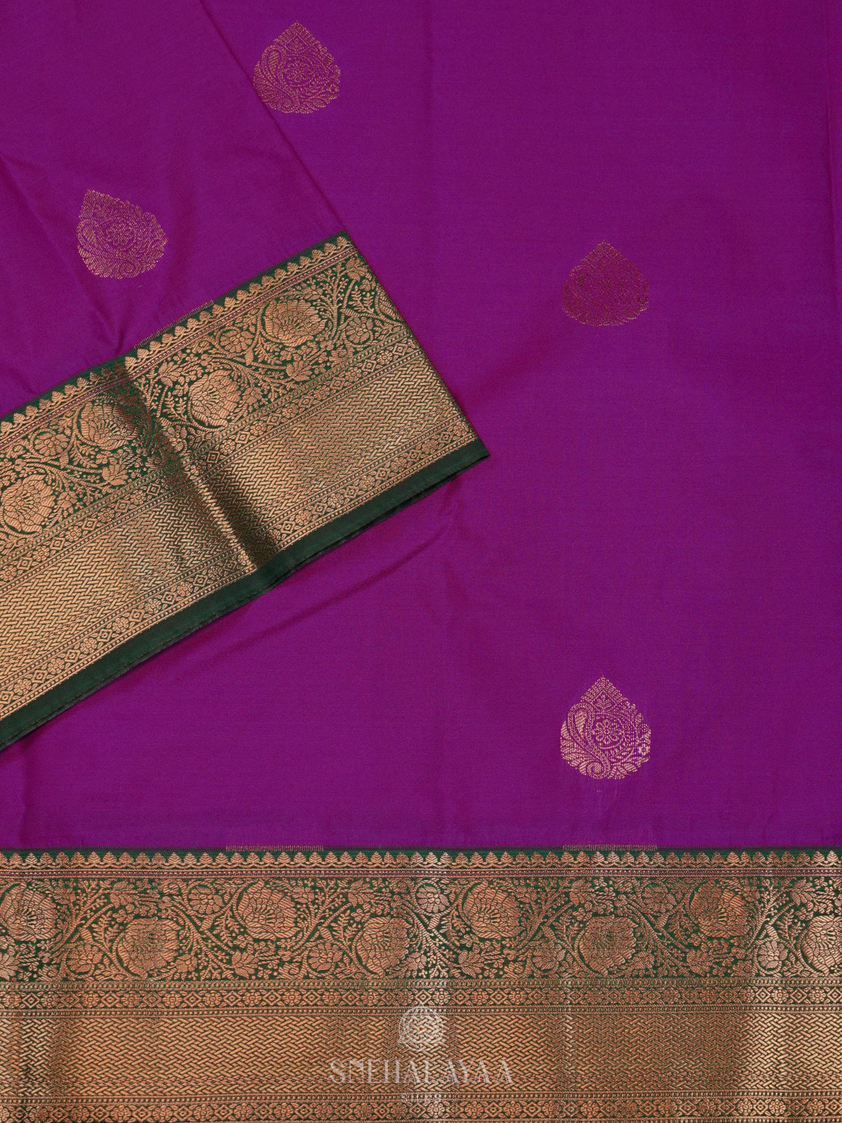 Violet Art Silk Saree
