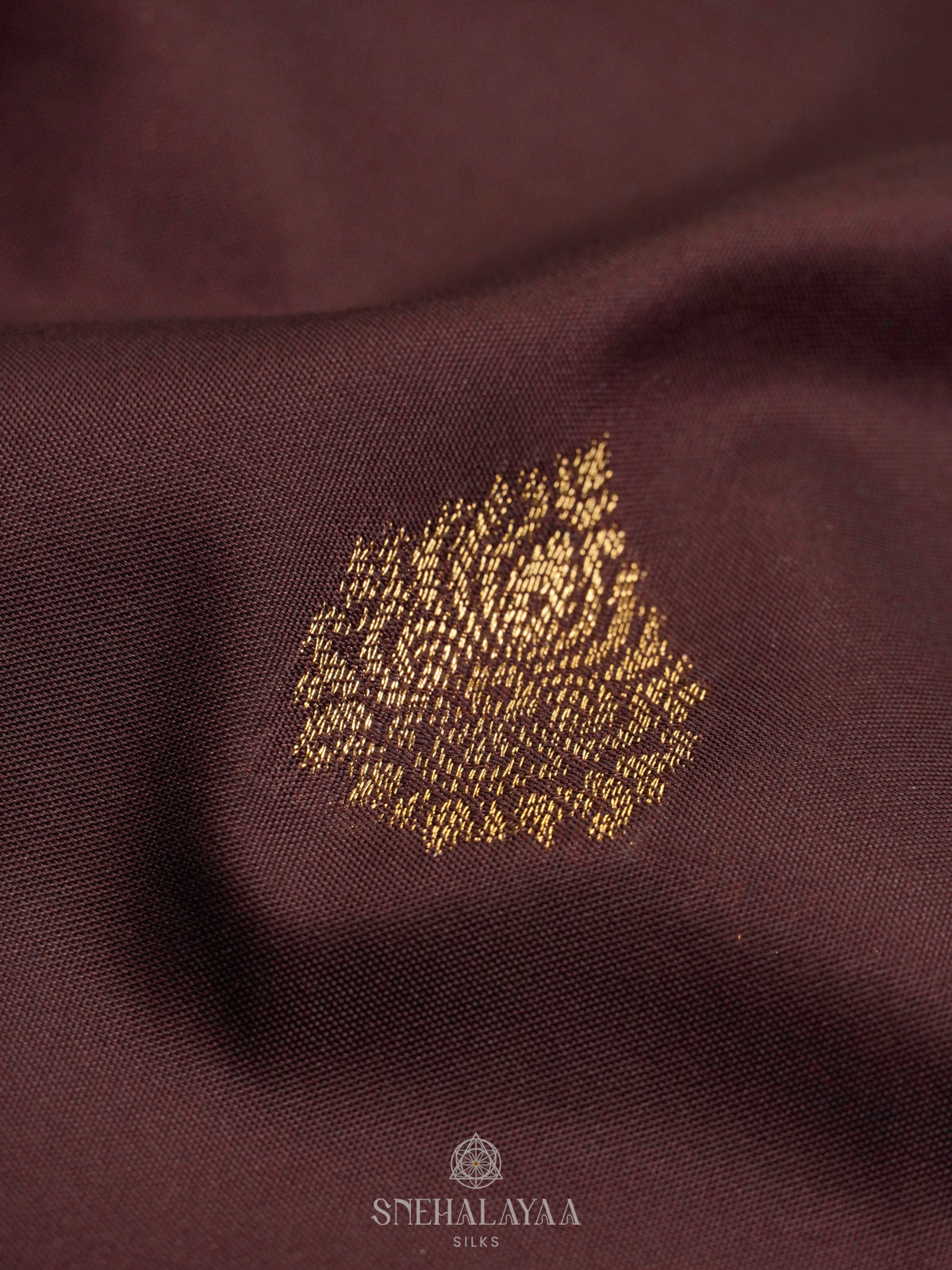 Brown Art Silk Saree