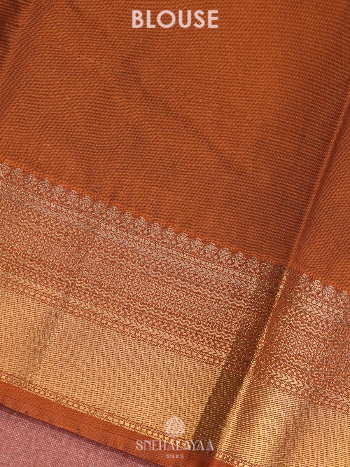 Brown Art Silk Saree