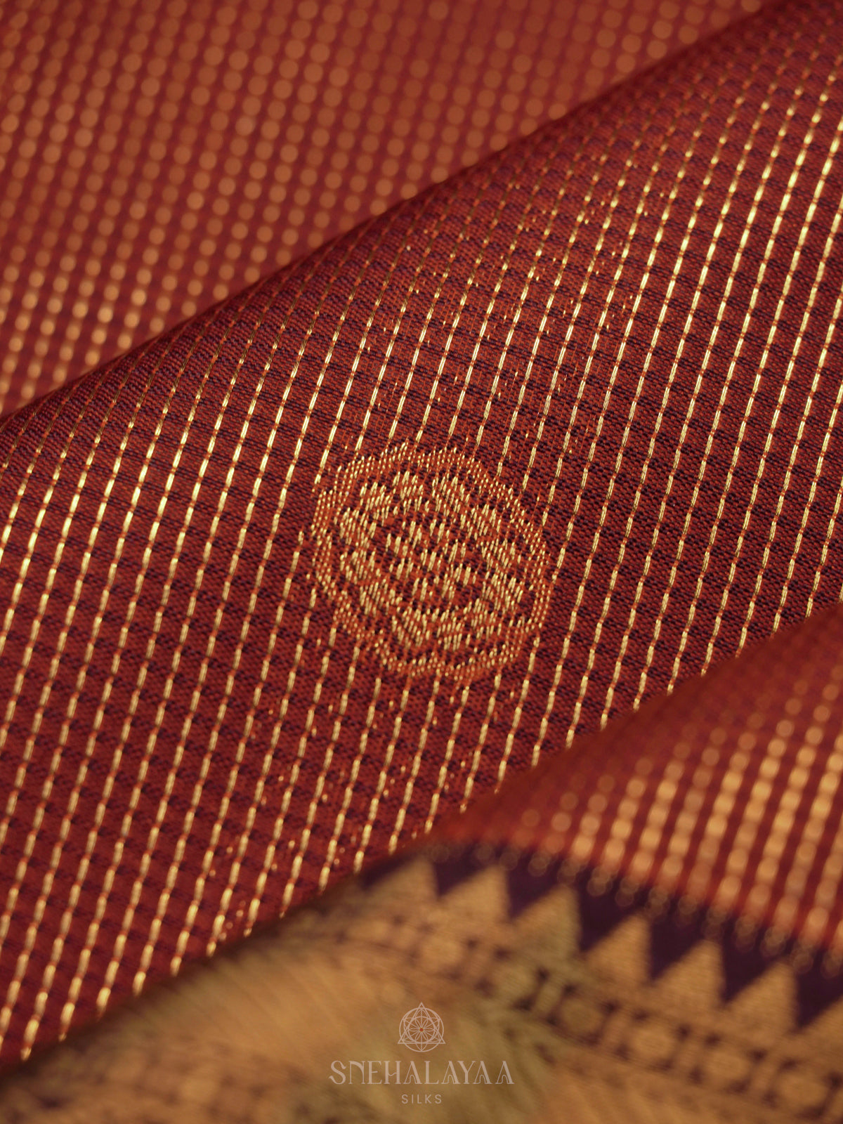 Brown Art Silk Saree