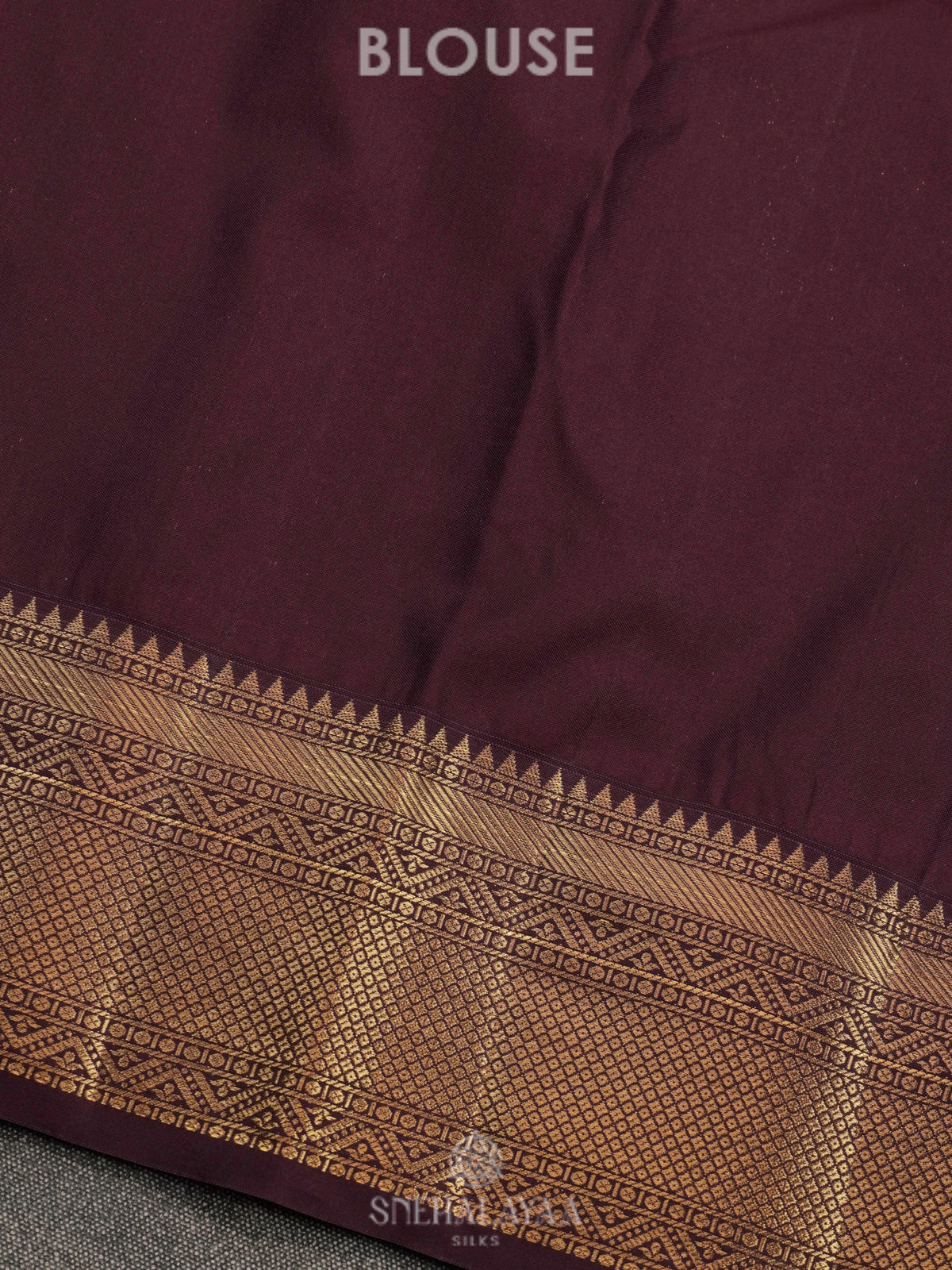 Brown Art Silk Saree