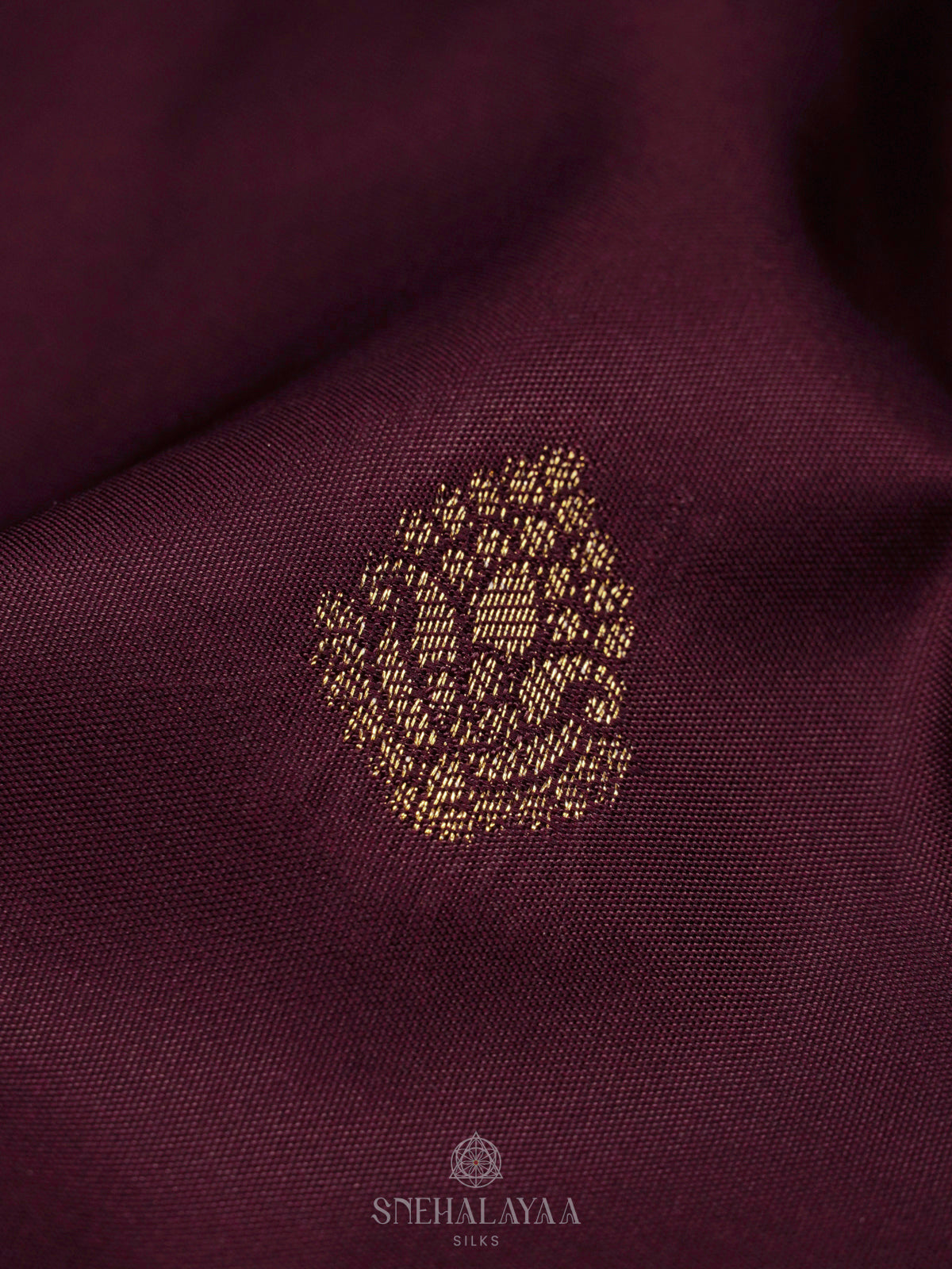Burgundy Art Silk Saree