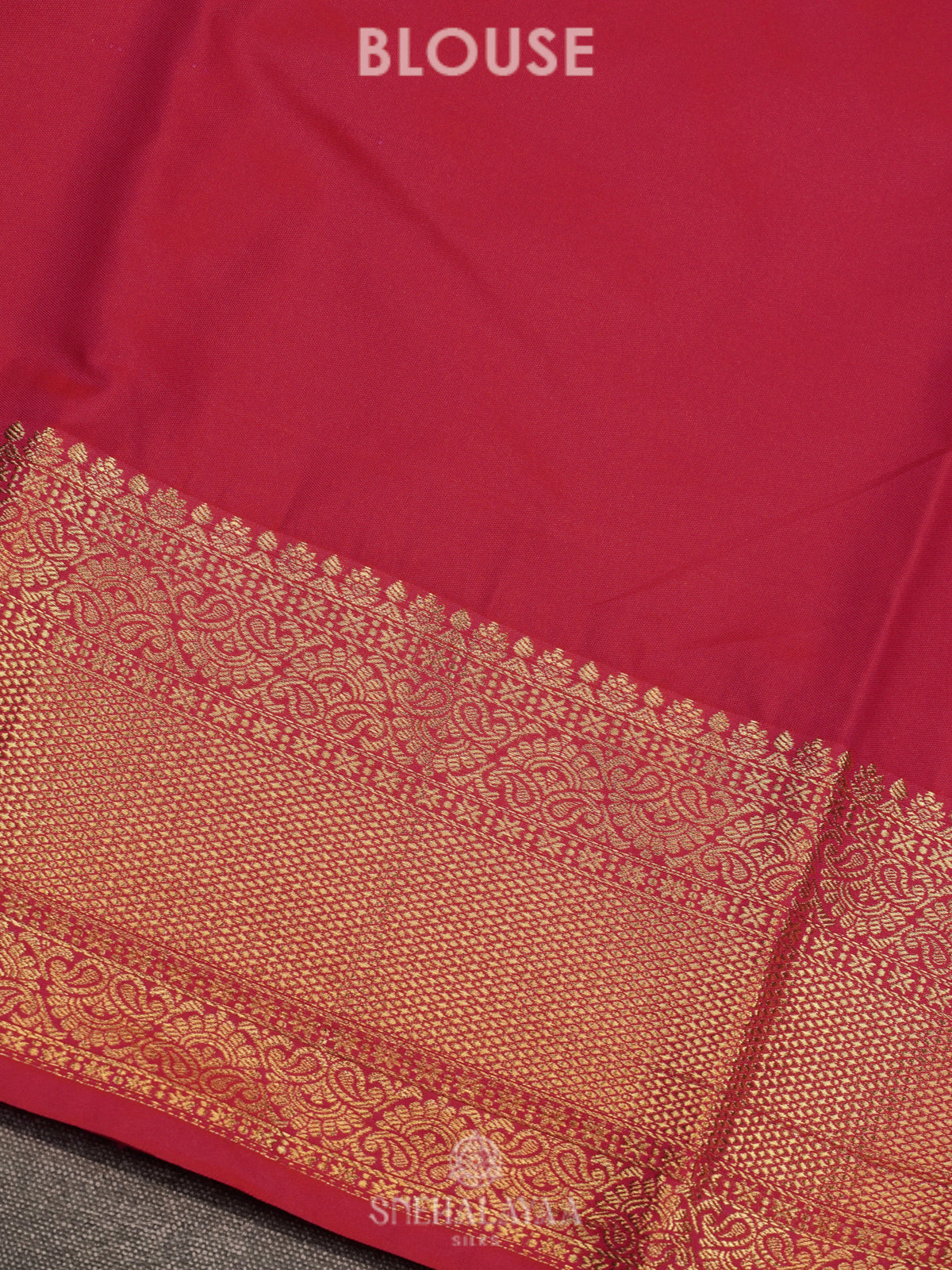 Burgundy Art Silk Saree