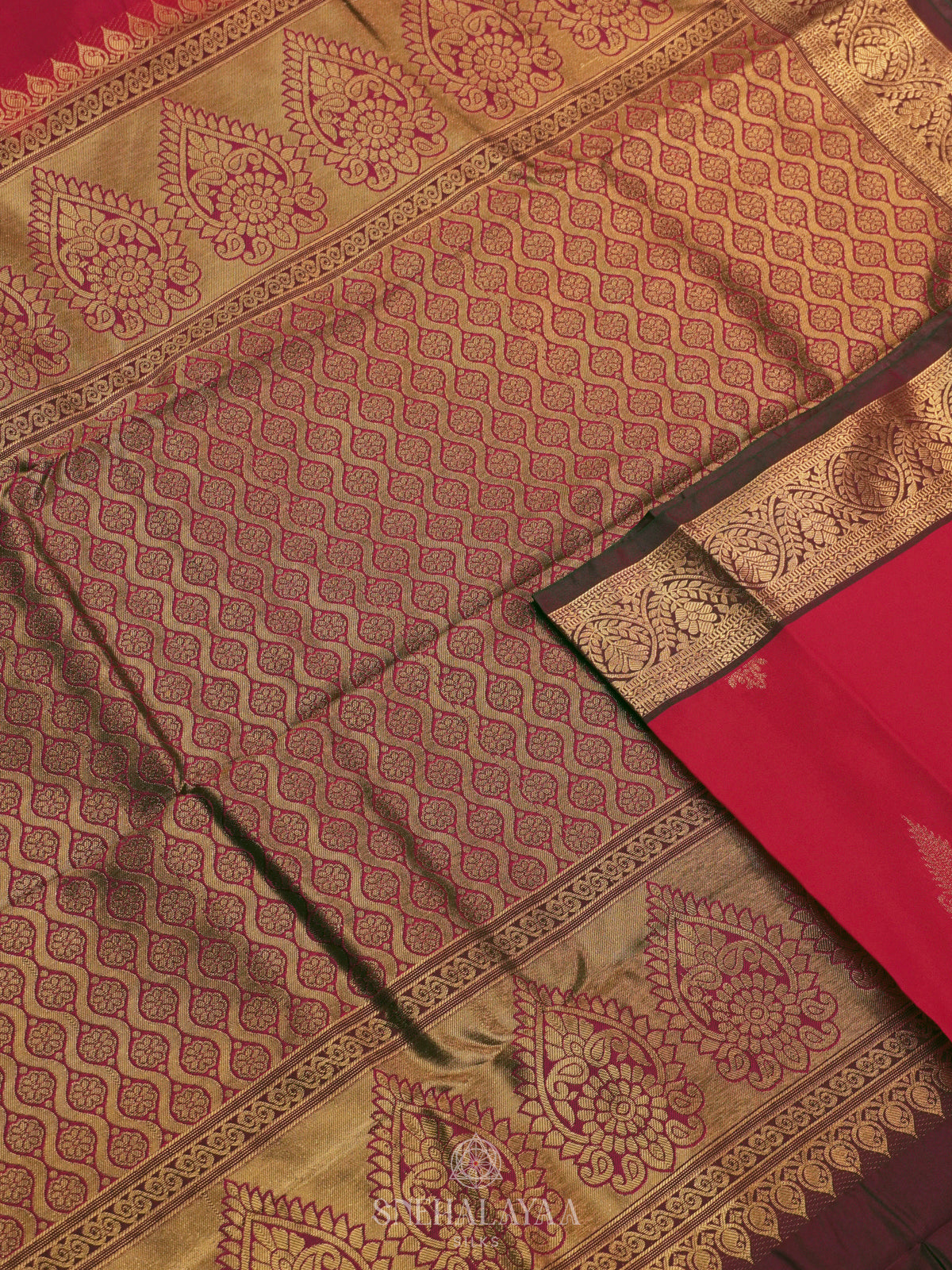 Pink Art Silk Saree