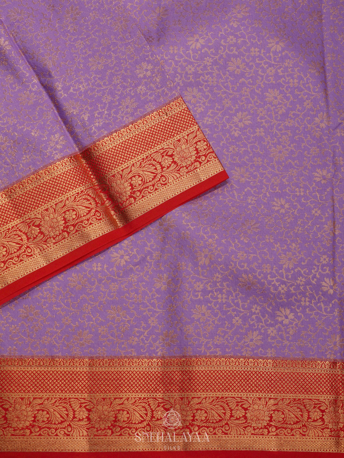 Lilac Art Silk Saree