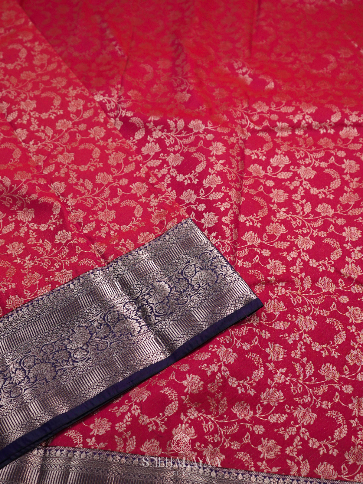 Pink Art Silk Saree