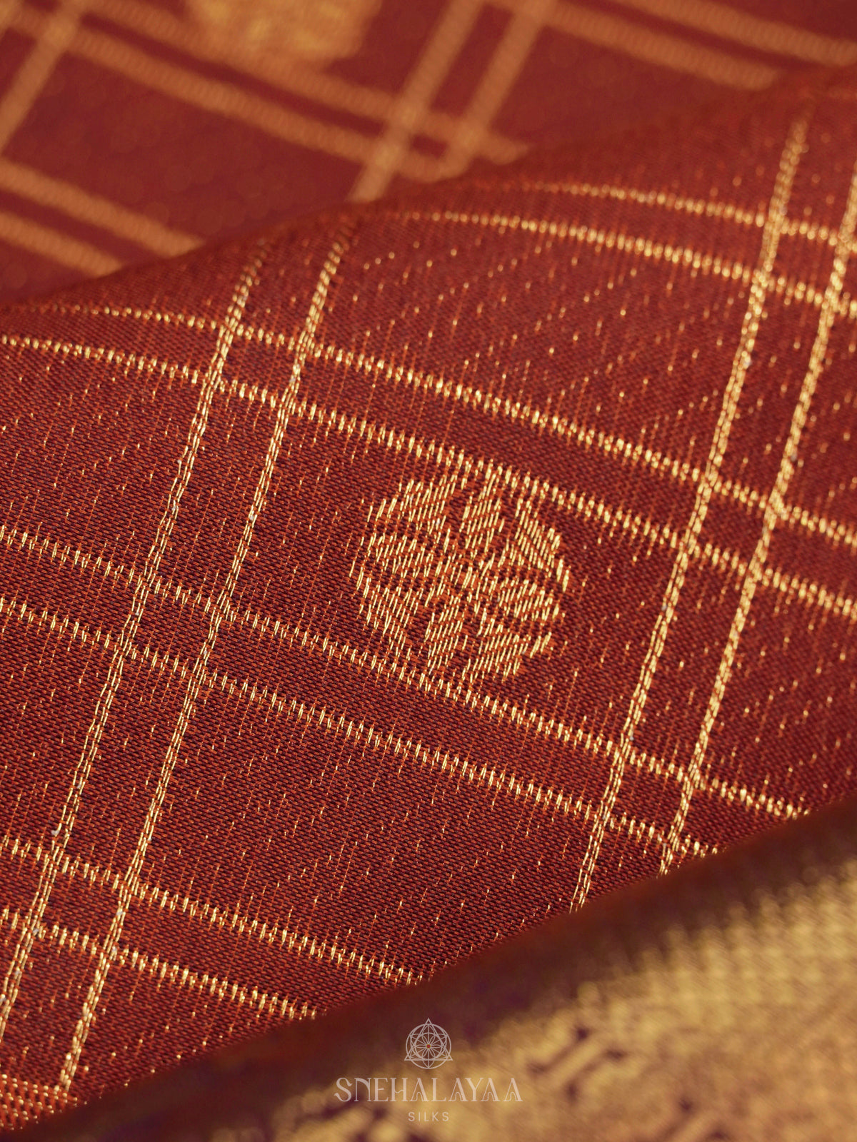 Brown Art Silk Saree