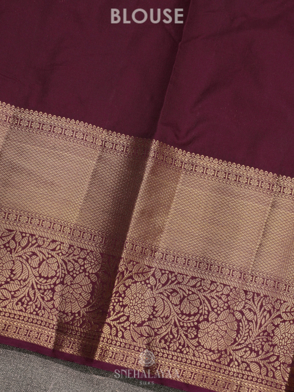 Brown Art Silk Saree