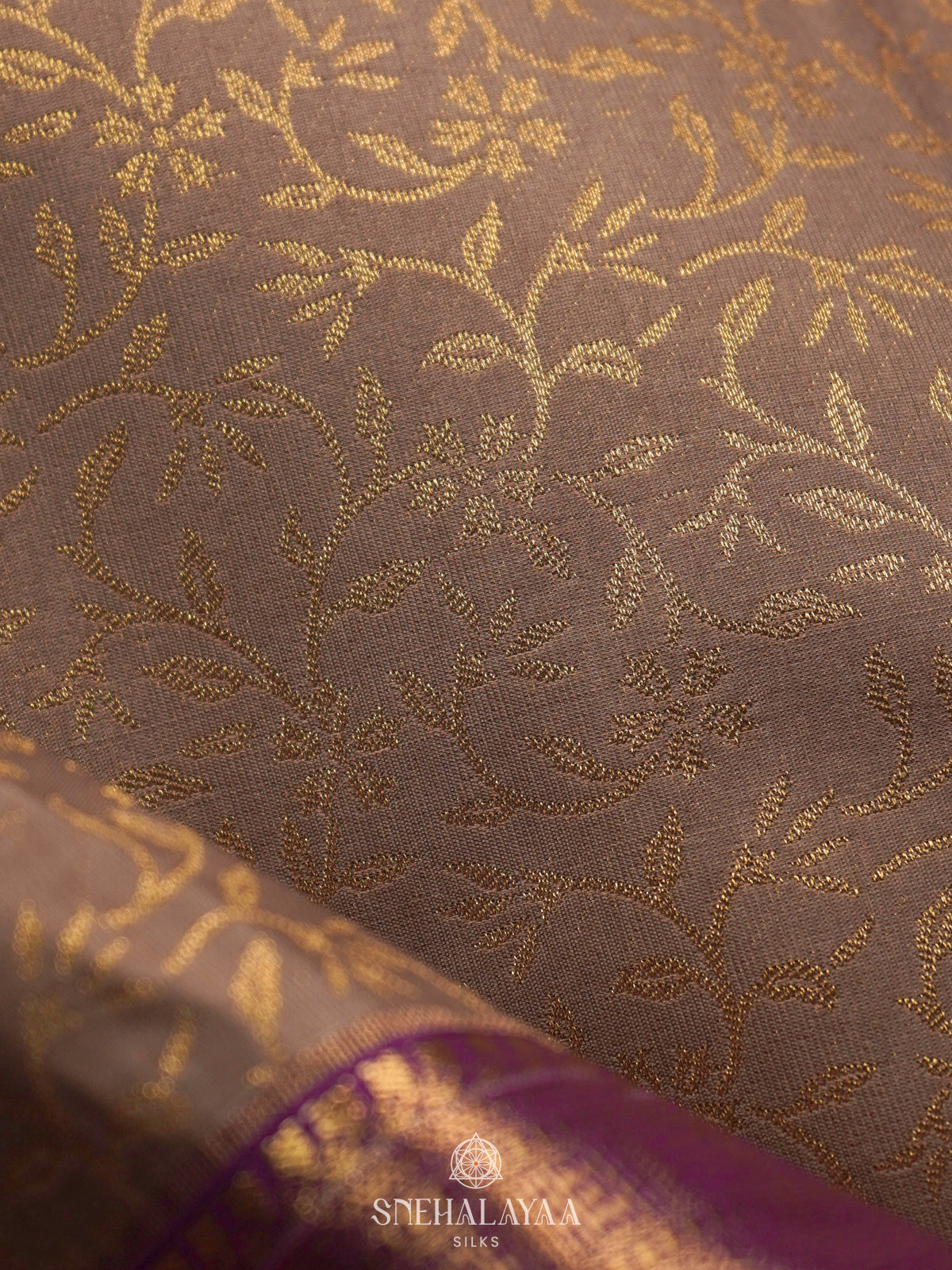Beige Art Silk Saree