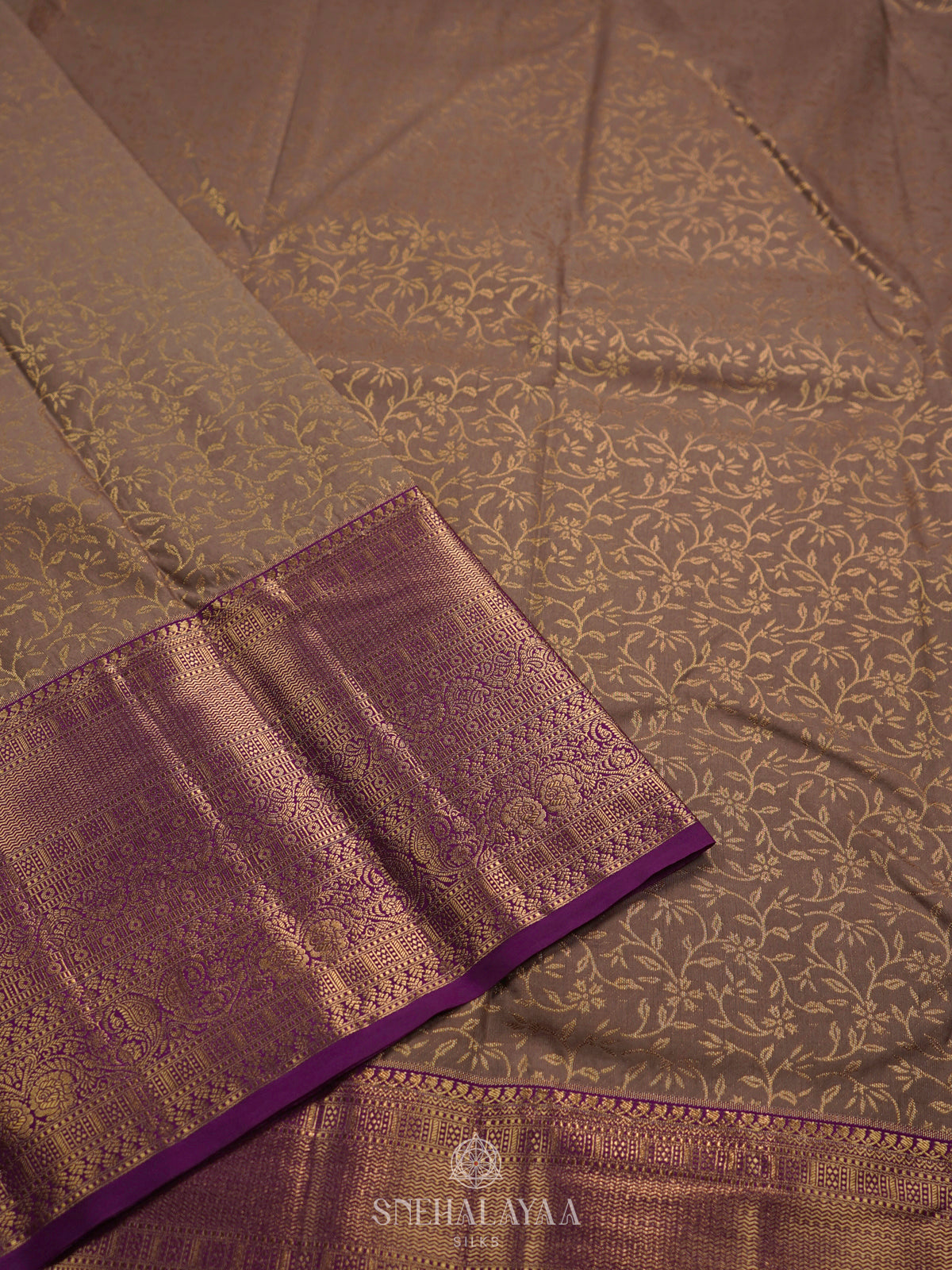 Beige Art Silk Saree