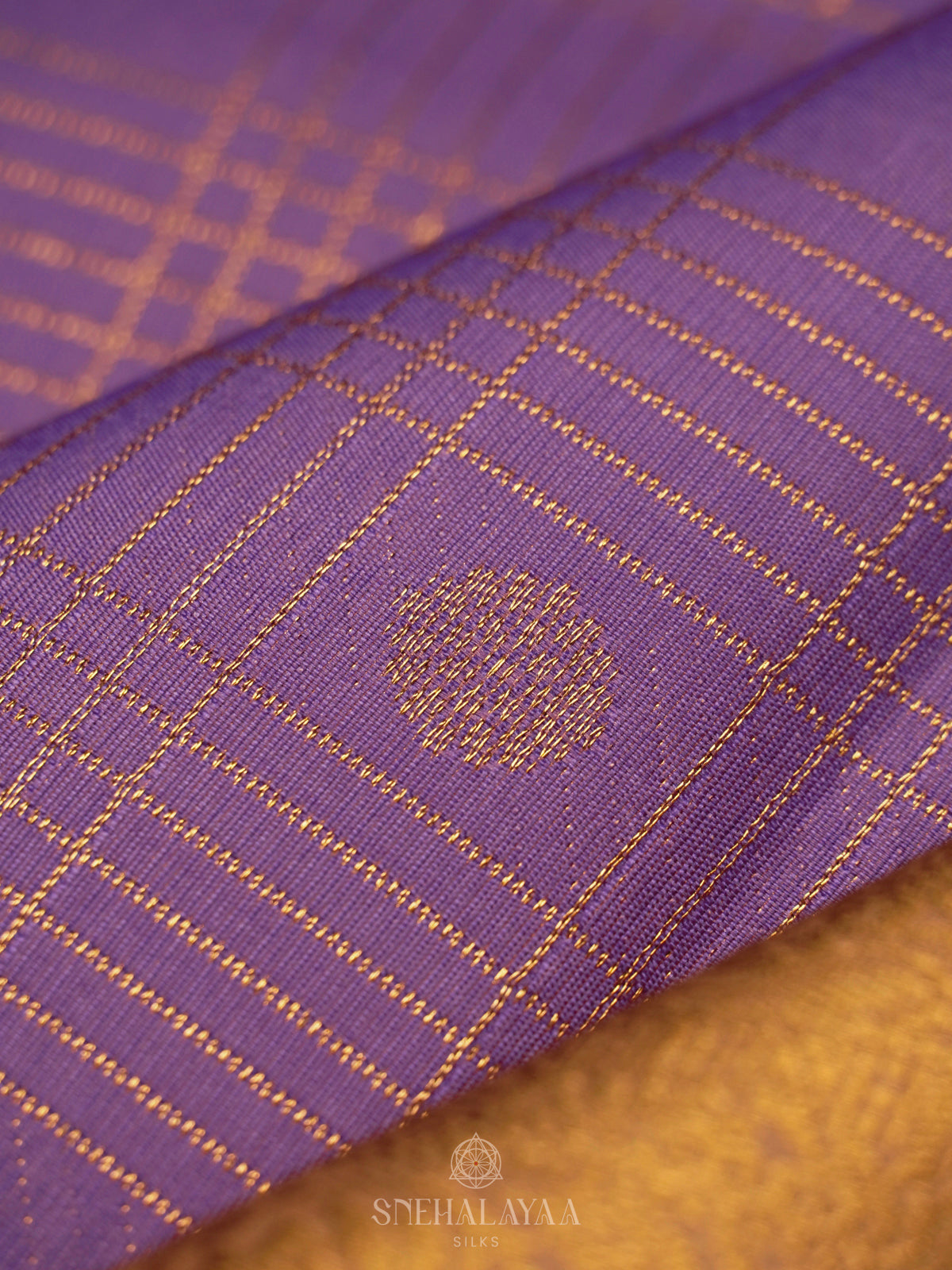Lavender Art Silk Saree