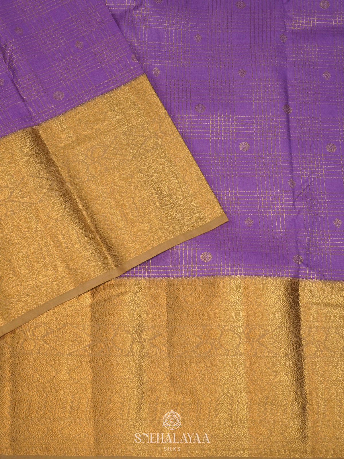 Lavender Art Silk Saree