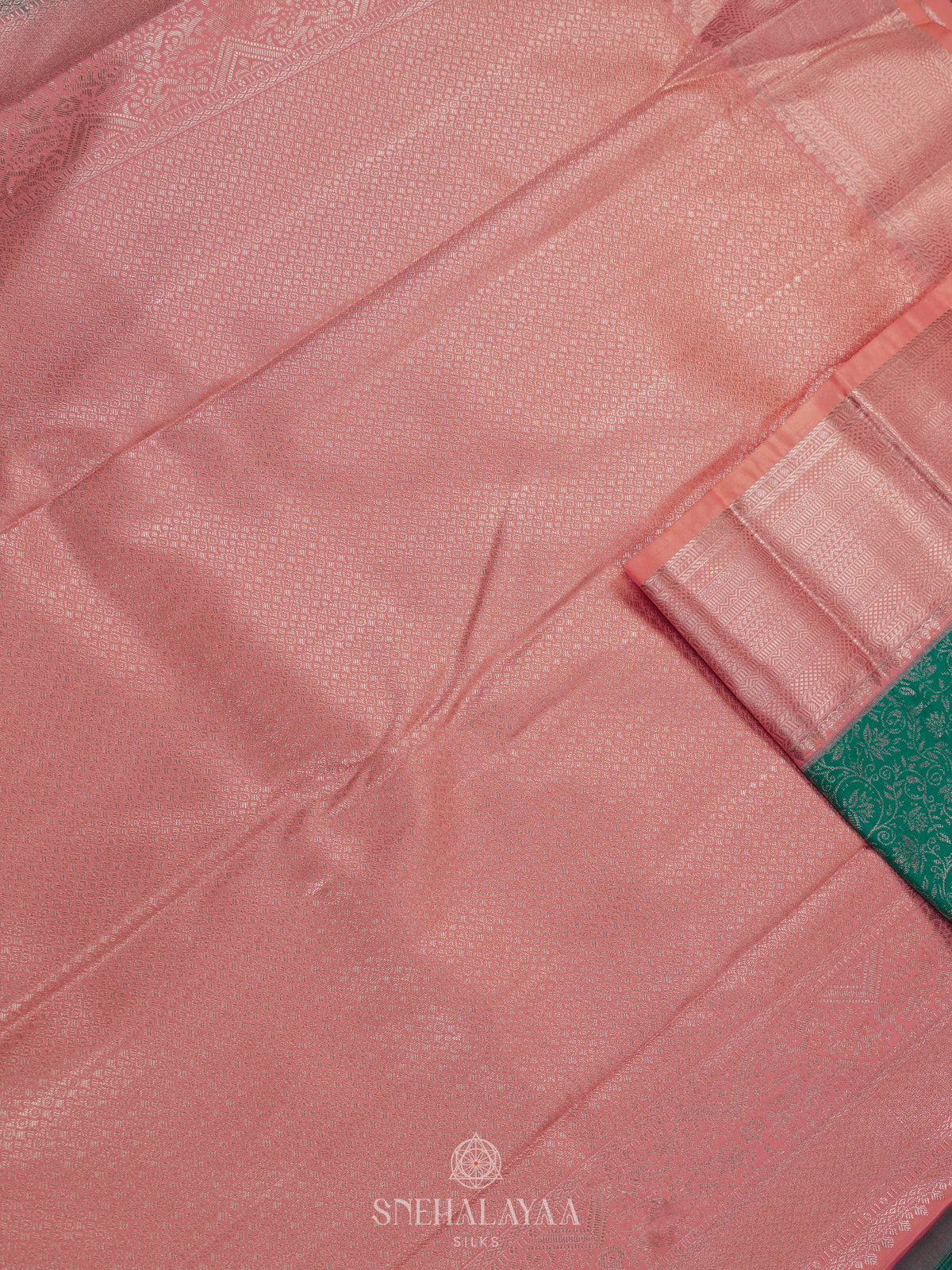 Teal Green Art Silk Saree