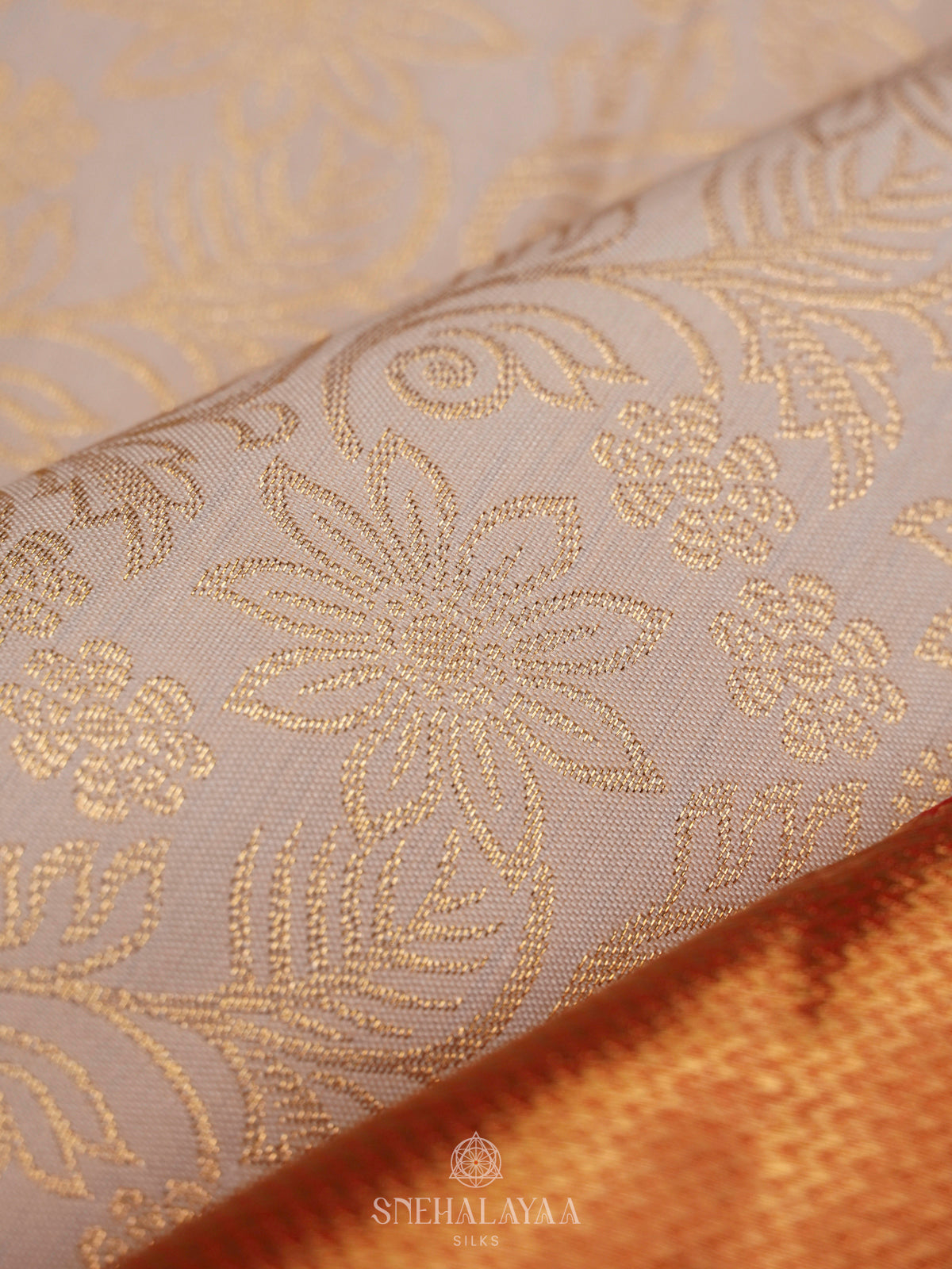 White Art Silk Saree