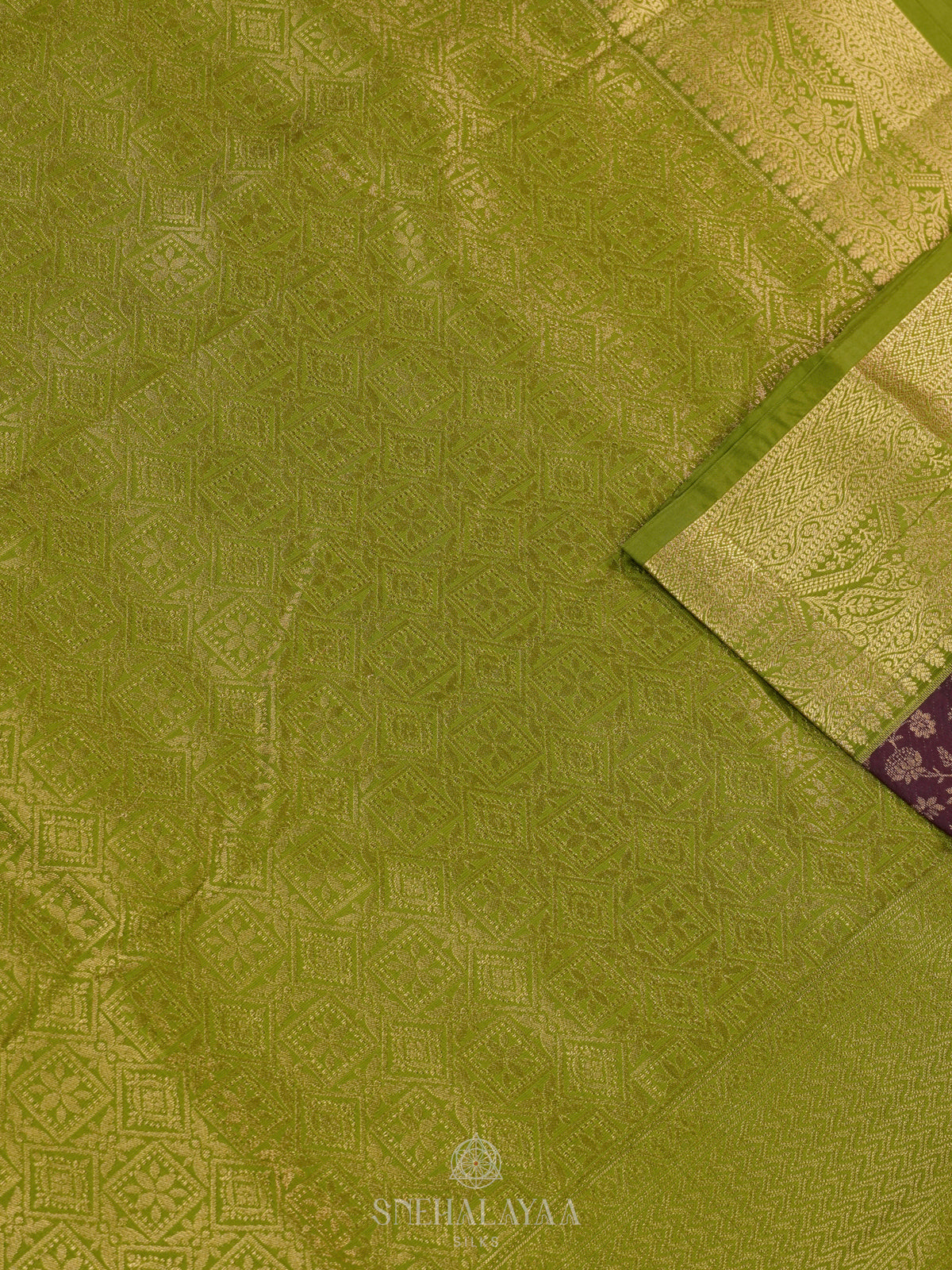 Burgundy Art Silk Saree