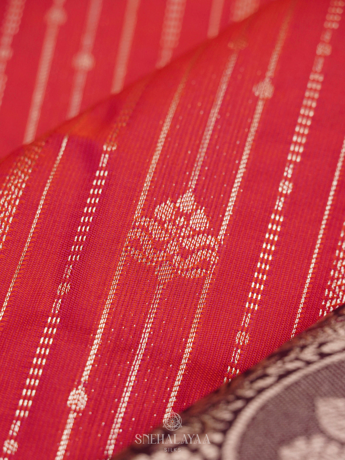 Ruby Red Art Silk Saree
