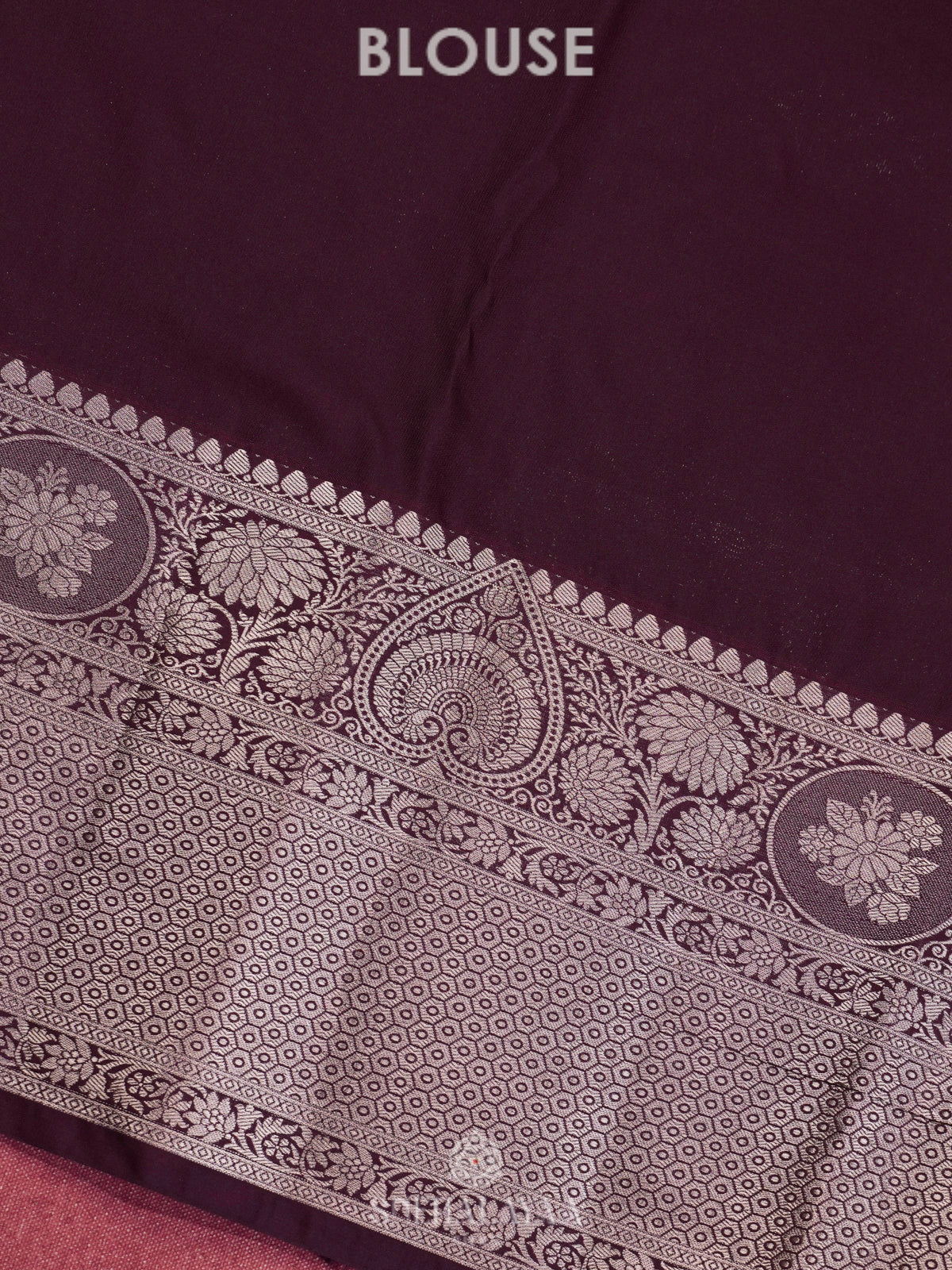 Ruby Red Art Silk Saree