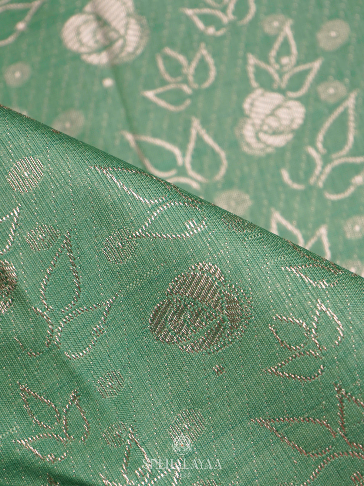 Mint Green Art Silk Saree