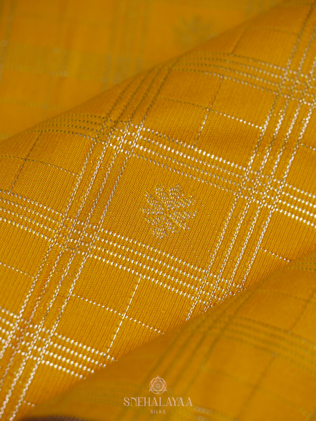 Mango Yellow Art Silk Saree