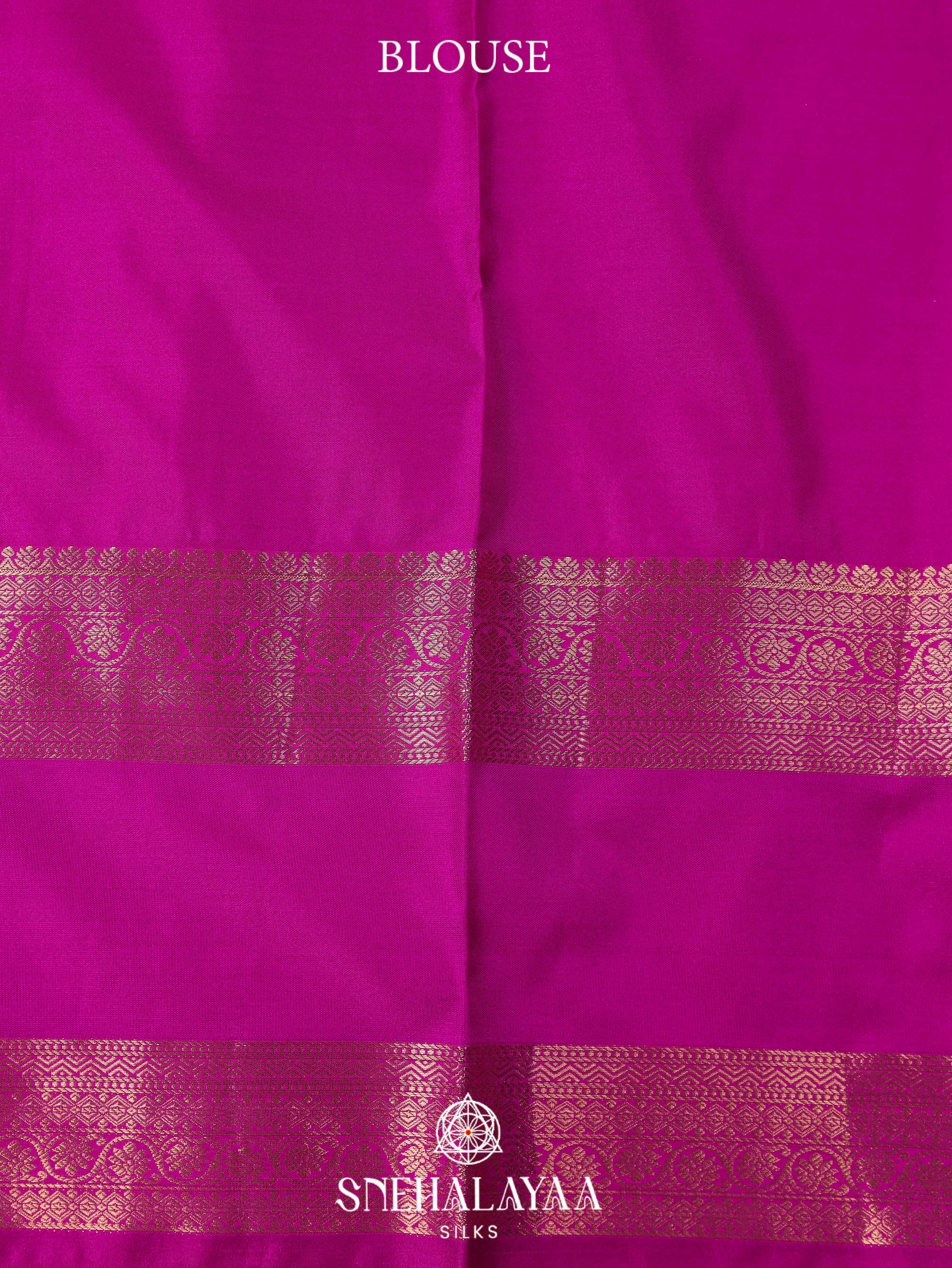 Orange Art Silk Saree