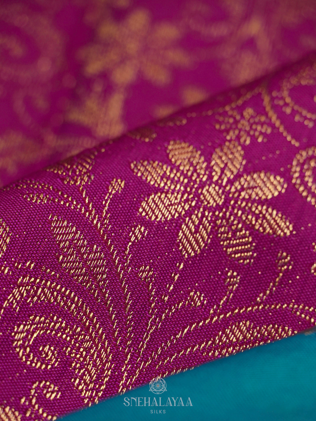 Magenta Art Silk Saree