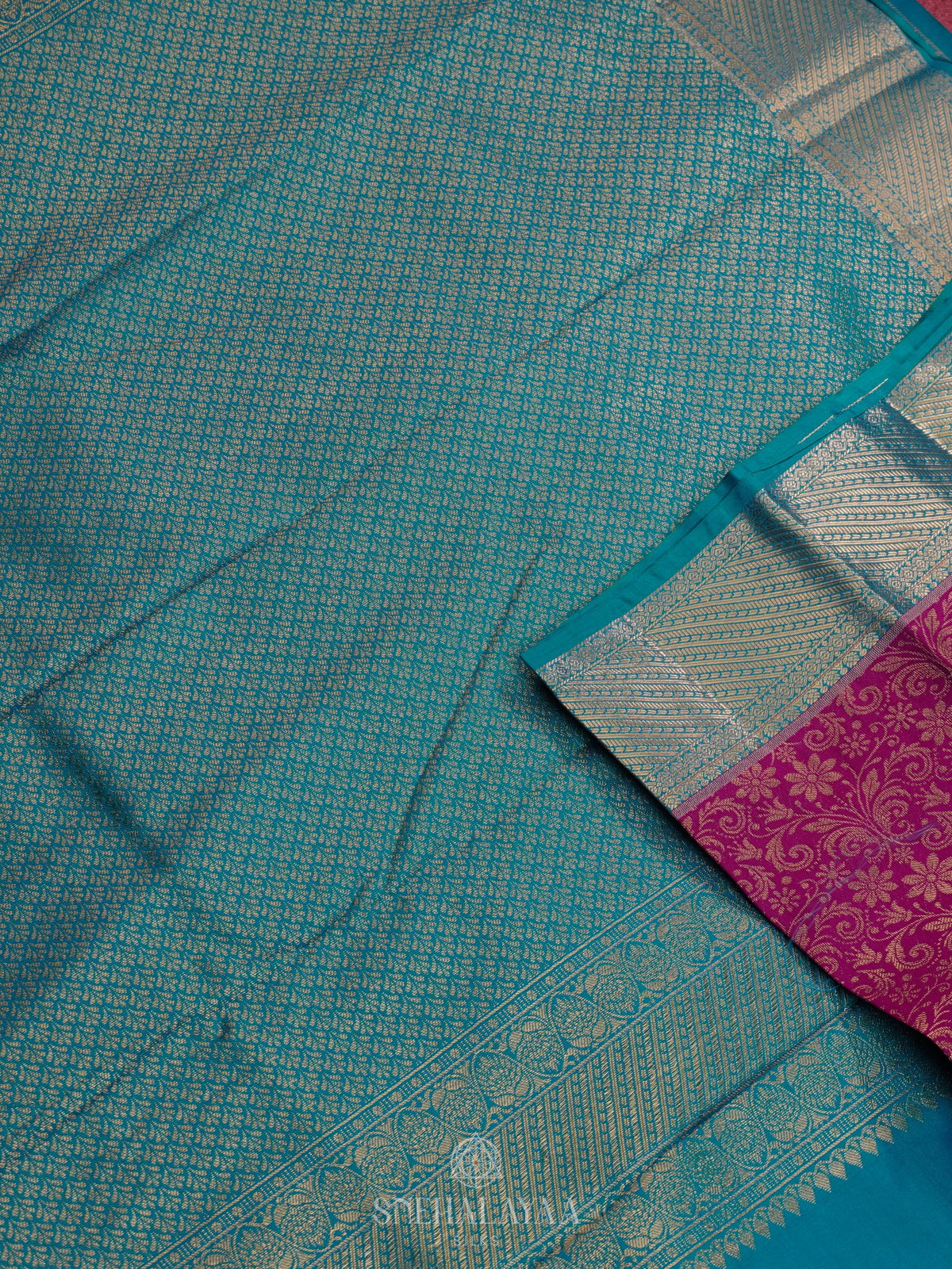 Magenta Art Silk Saree