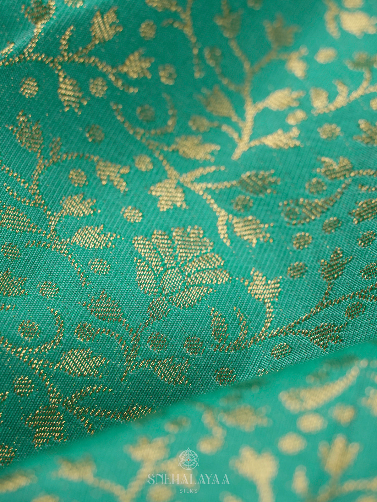 Teal Green Art Silk Saree