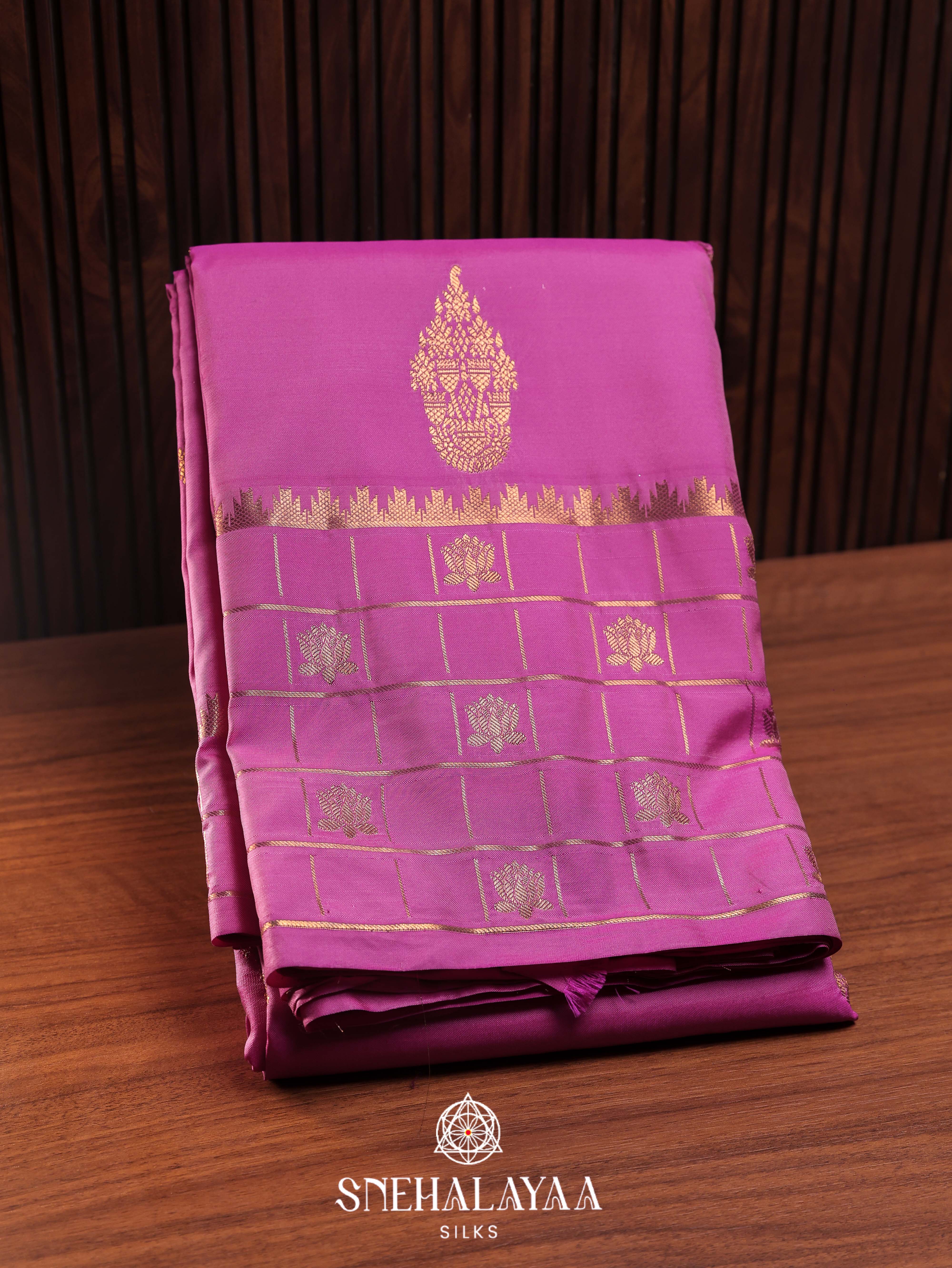 Pink Art Silk Saree