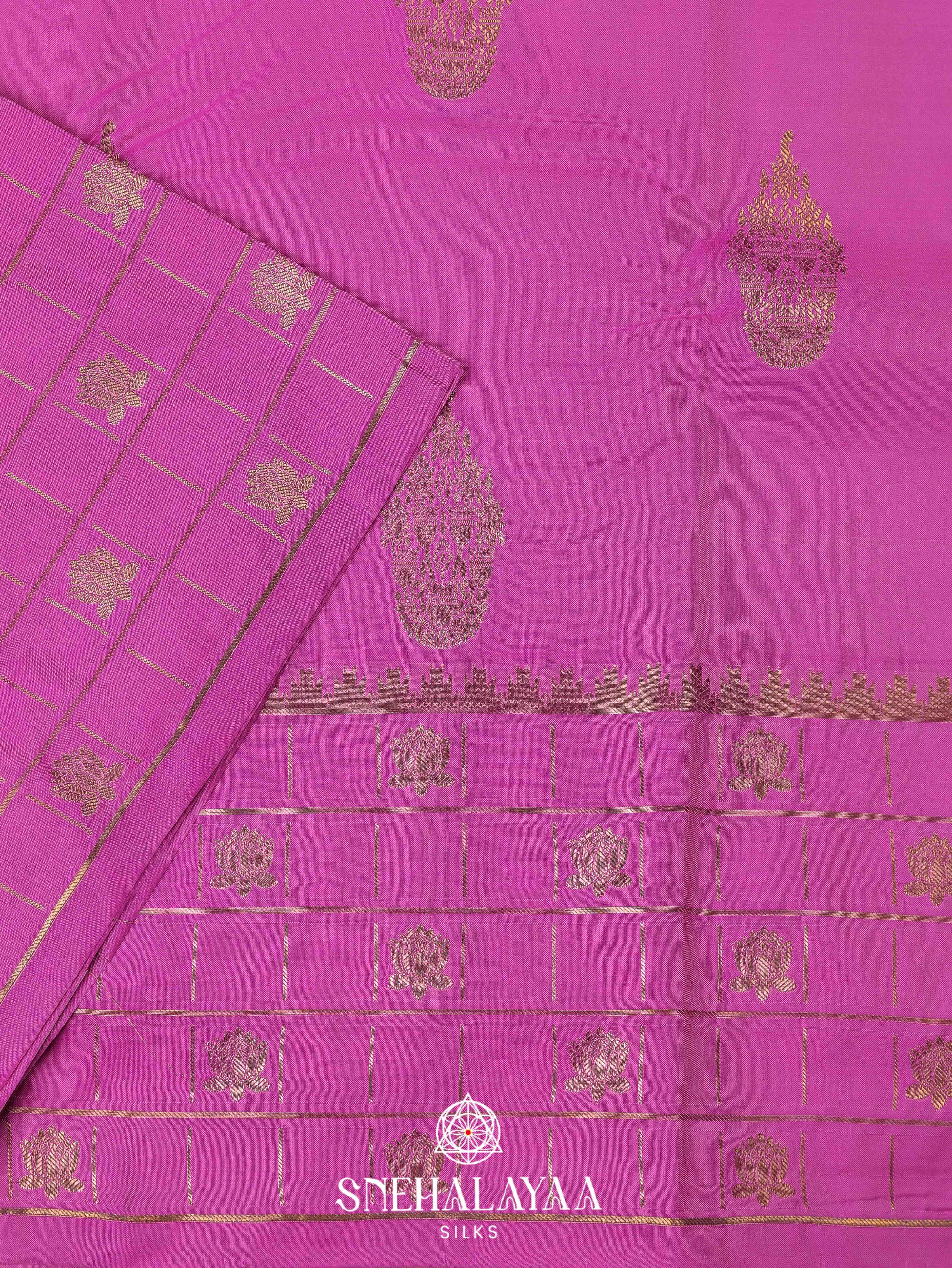 Pink Art Silk Saree