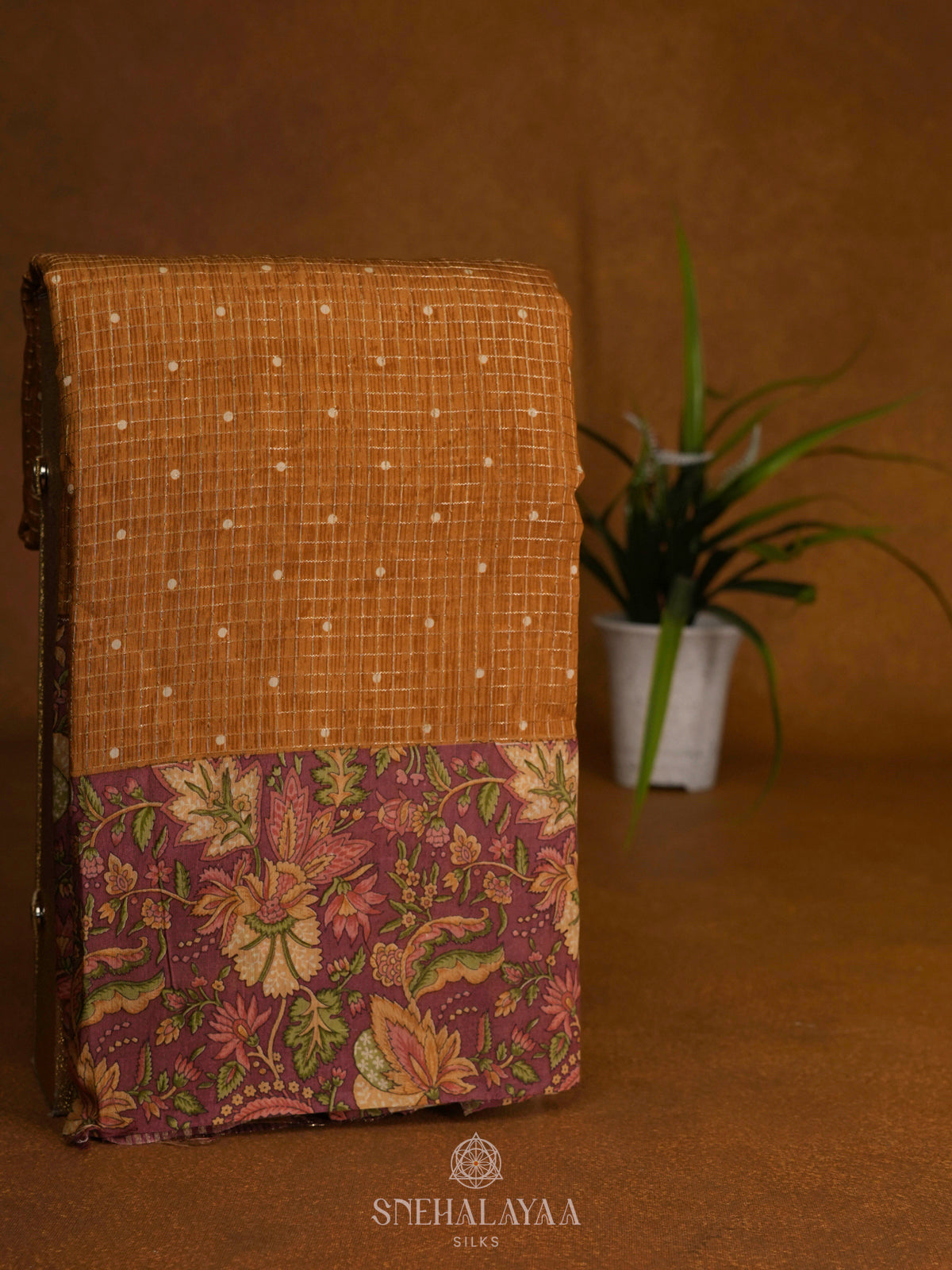 Yellow Chanderi Saree