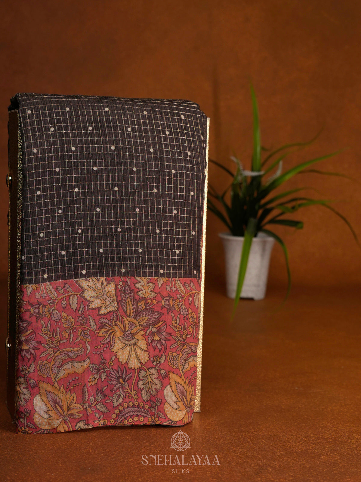 Berown Chanderi Saree