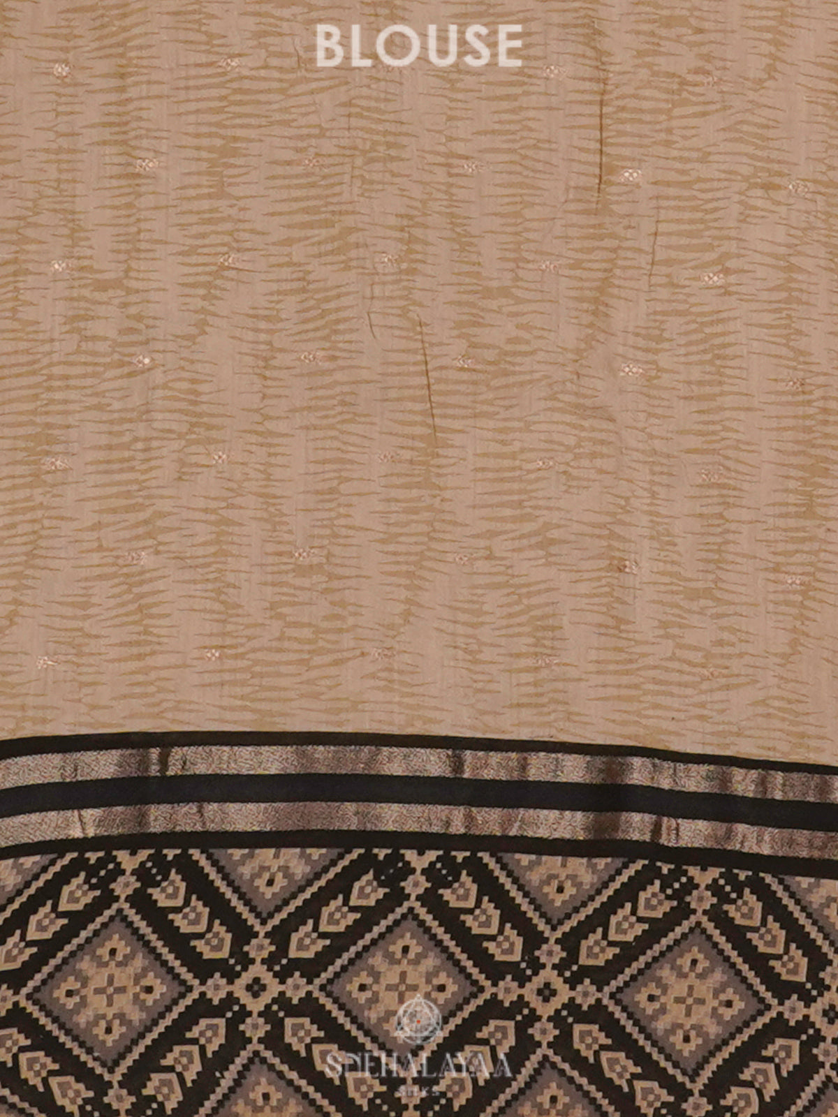 Beige Chanderi Saree