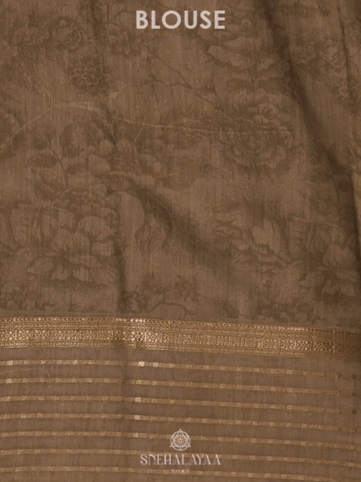 Olive Green Chanderi Saree