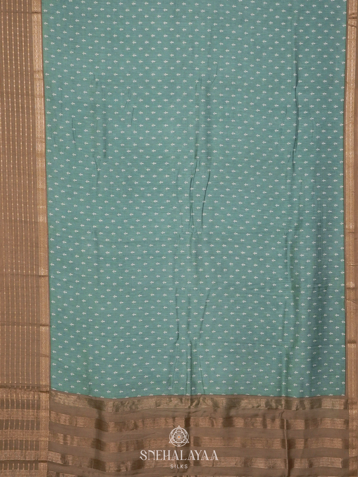 Teal Green Chanderi Saree