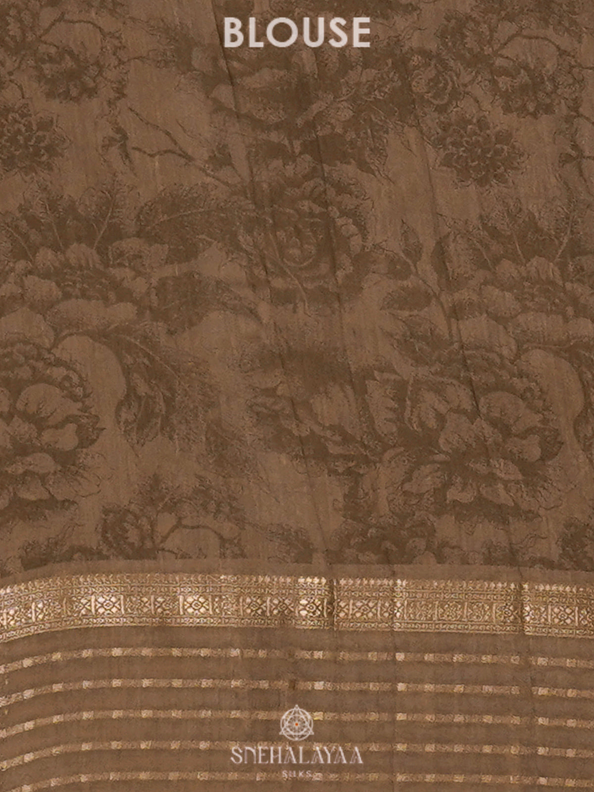 Grey Chanderi Saree