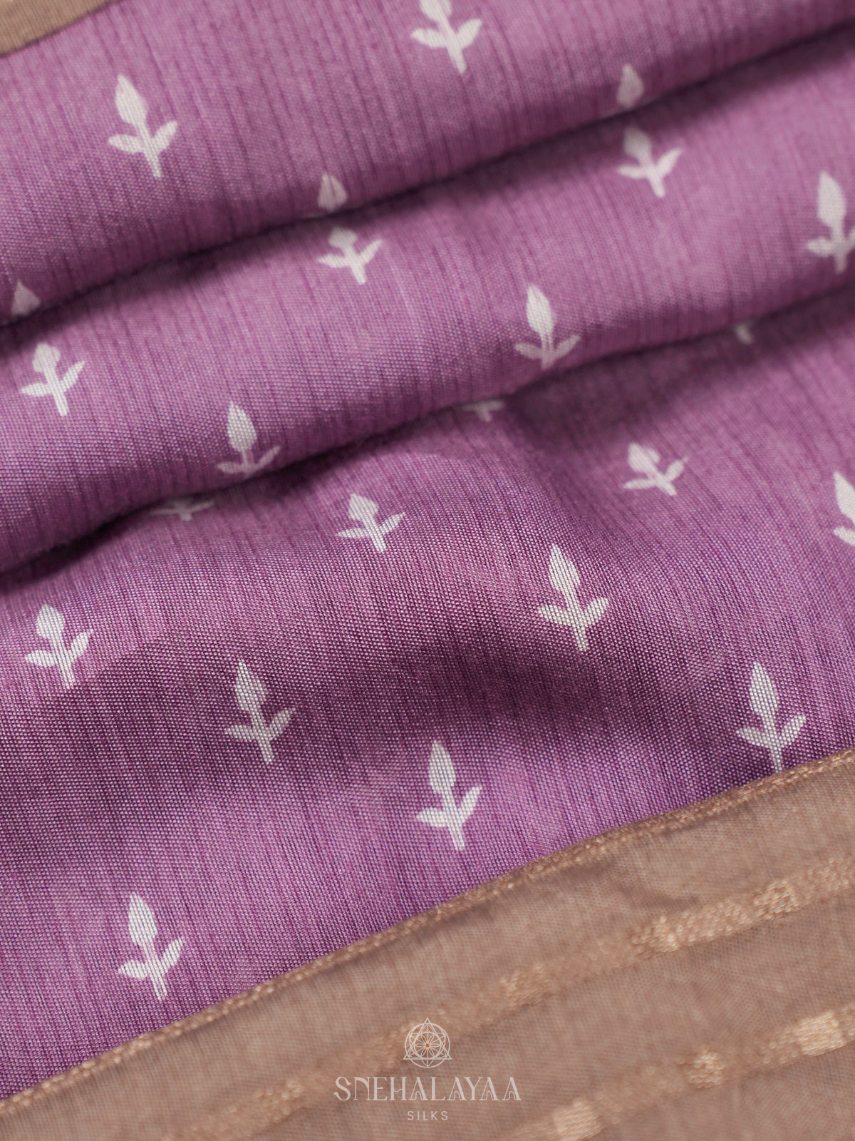 Purple Chanderi Saree