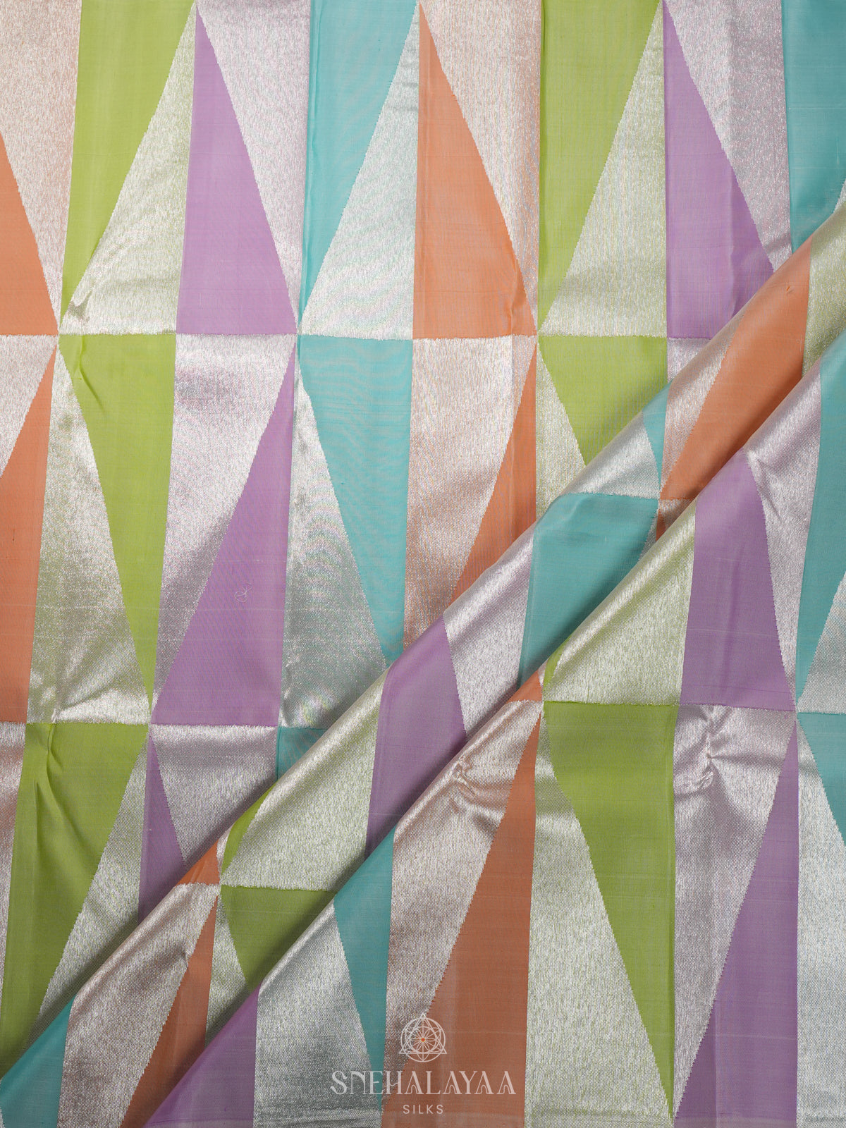 Multicolour Kanjivaram Silk Saree
