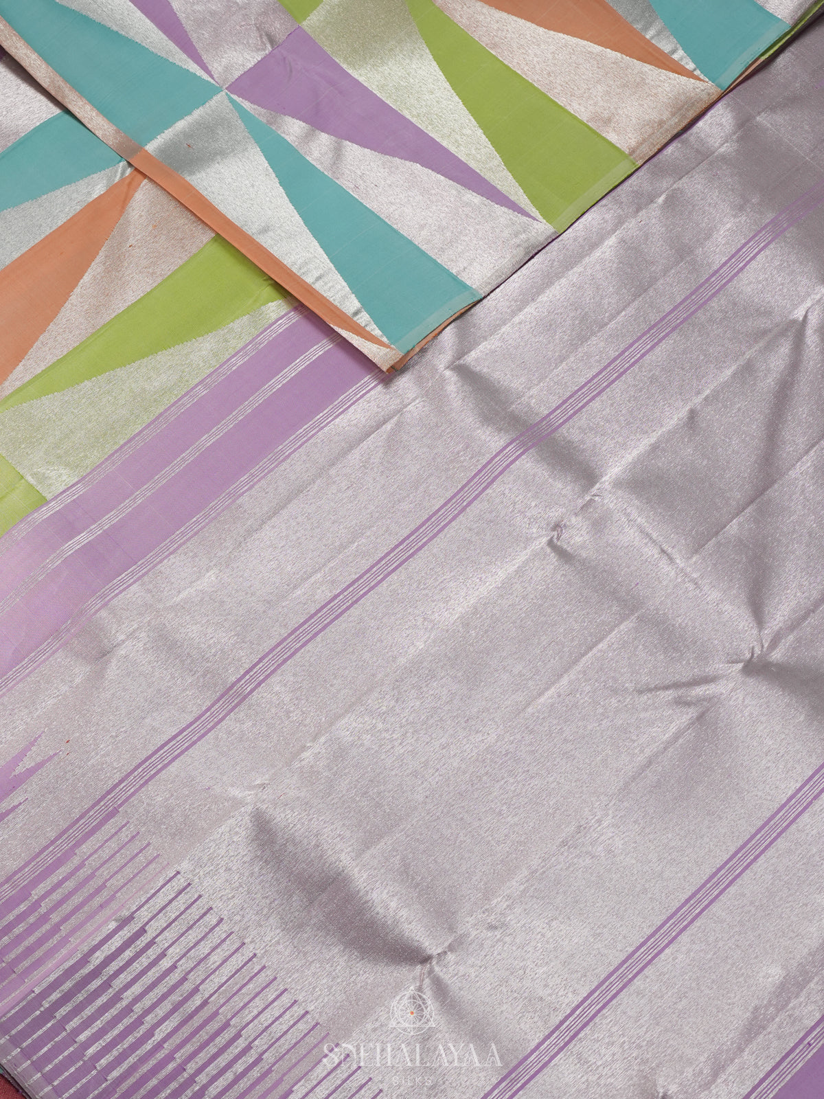 Multicolour Kanjivaram Silk Saree